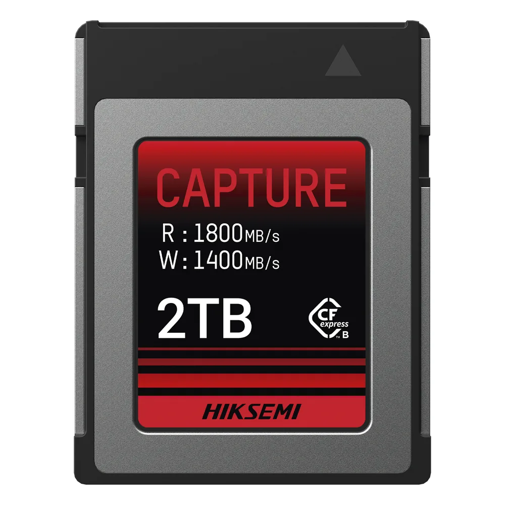 Memoria CFexpress Tipo B / 2 TB / 1800 MB/s Lectura / 1600 MB/s Escritura / Video 8K / PCIe Gen 3×2