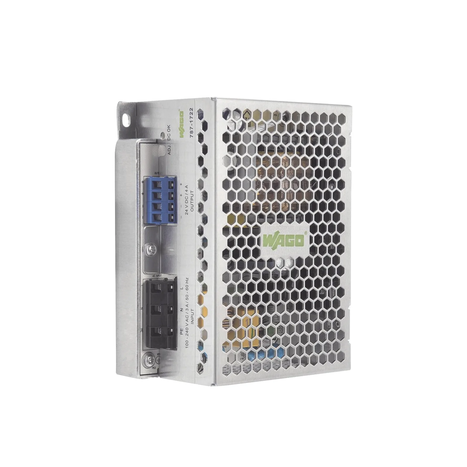 Fuente de Alimentación Conmutada / Sincronización Primaria ECO / 24V DC 5A 120W / Monofásico 100-240V AC / Montaje Carril DIN / IP20 / CAGE CLAMP®