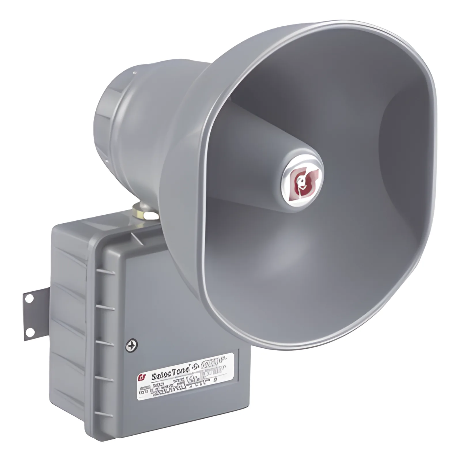 Altavoz amplificado SelecTone® de 15 W, para ubicaciones peligrosas Aprobado por CSFM y listado UL y cUL , 120 Vca, gris