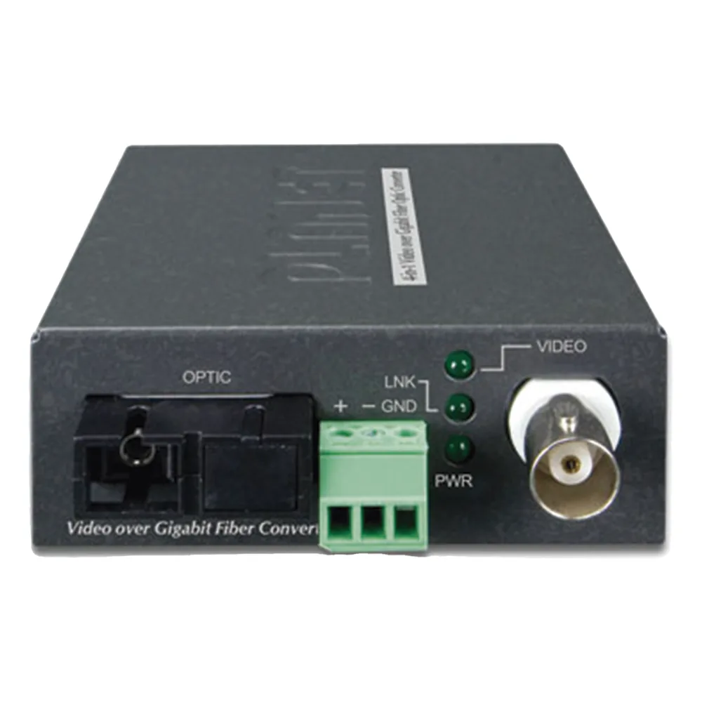 Kit Convertidor de Medios de Video Sobre Fibra Gigabit WDM-SC, Monomodo a 20 km, Tipo de Video AHD/TVI/CVI/CVBS