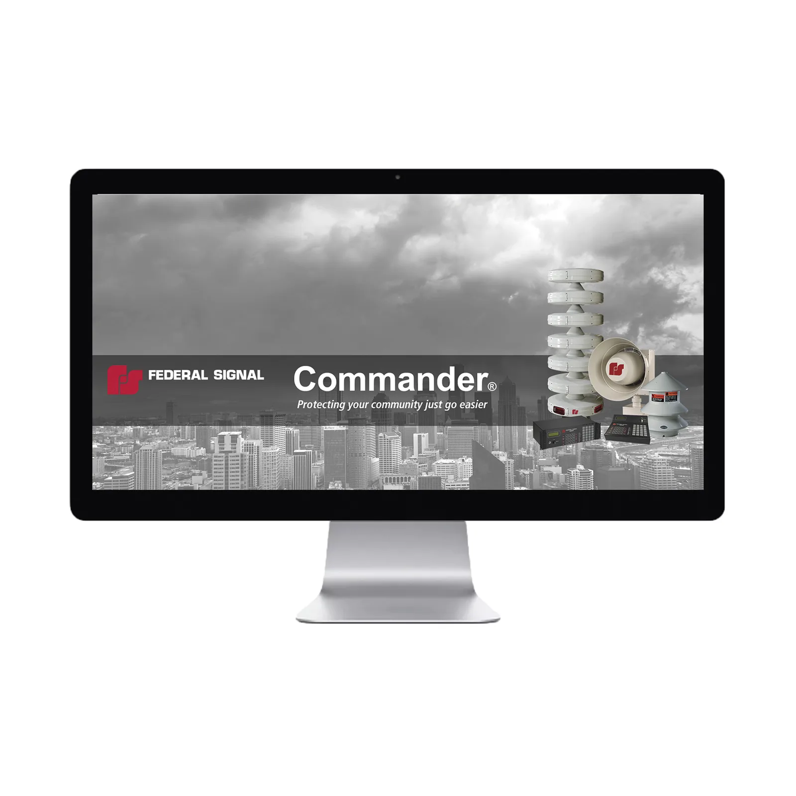 Sistema de mensajes y control de sirena local Commander®