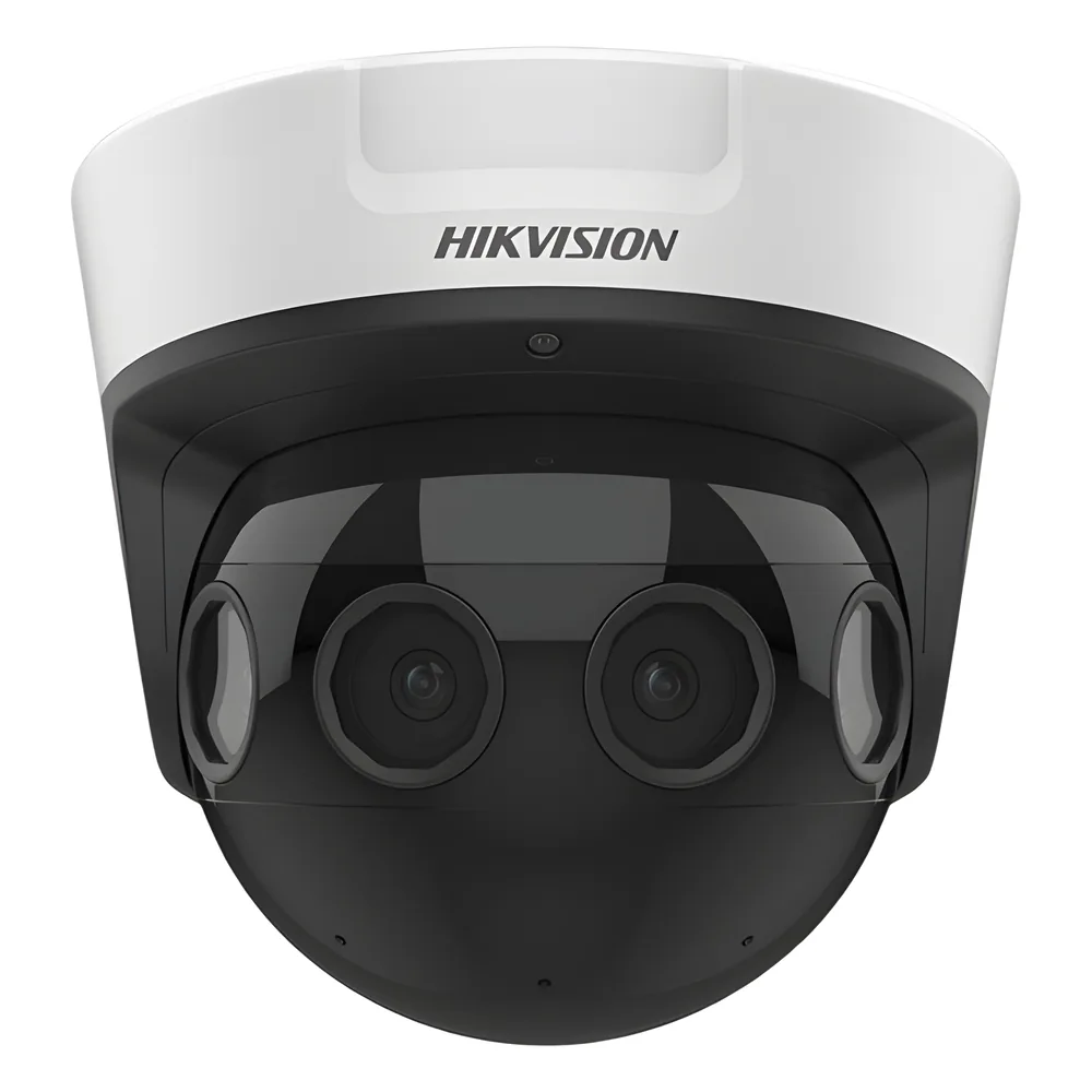 PanoVu Series / Vista Panorámica 180° / 16 Megapixel en Total / 4 Lentes 2.8 mm (4 Lentes 4 Megapixel) / 20 mts IR / Exterior IP67 / IK10 / 12 Vcc / PoE+ / Micro SD