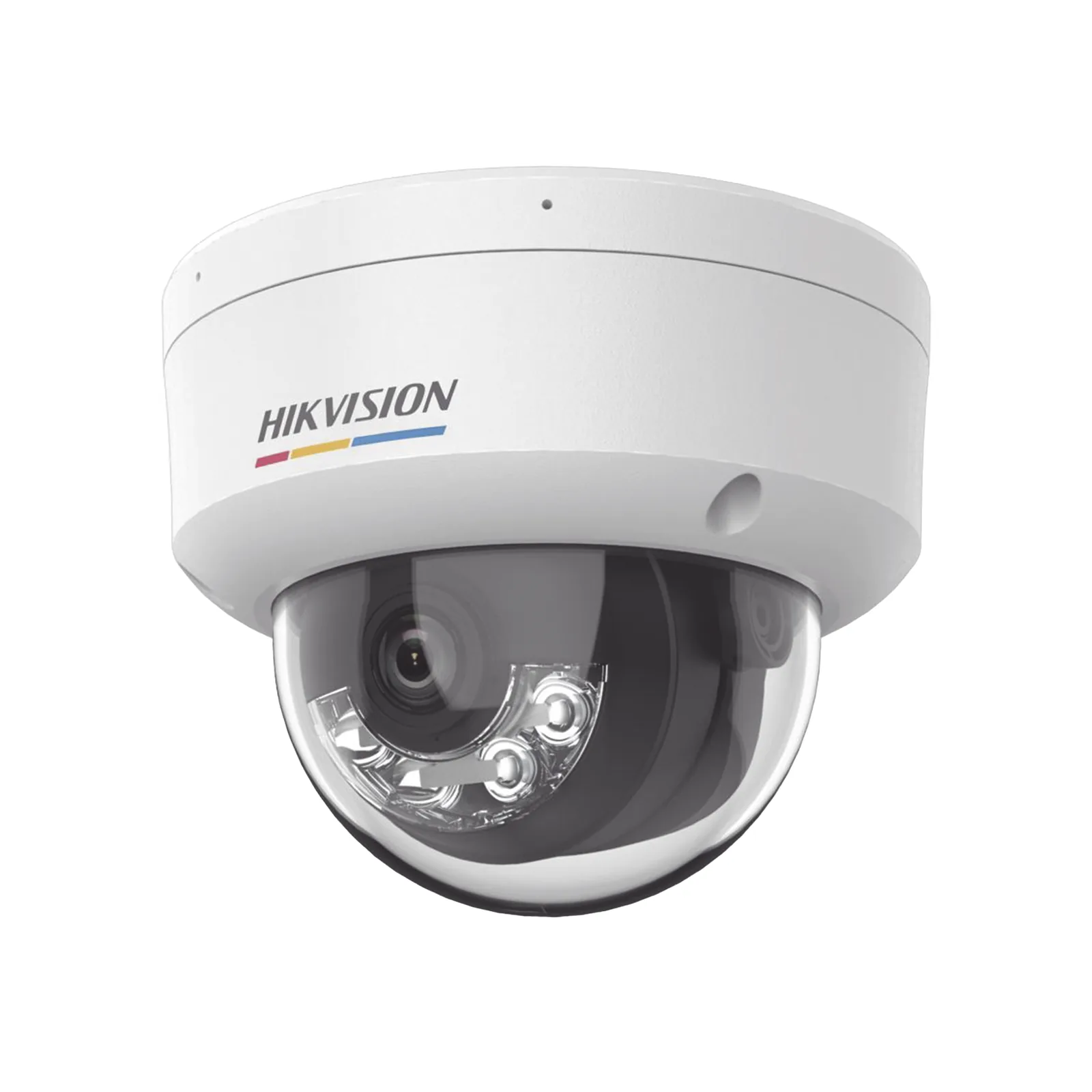 [Dual Light + ColorVu] Domo IP 2 Megapixel / Lente 2.8 mm / 30 mts IR + 30 mts Luz Blanca / Micrófono Integrado / ACUSENSE Lite / Exterior IP67 / IK08 / dWDR / PoE / Micro SD