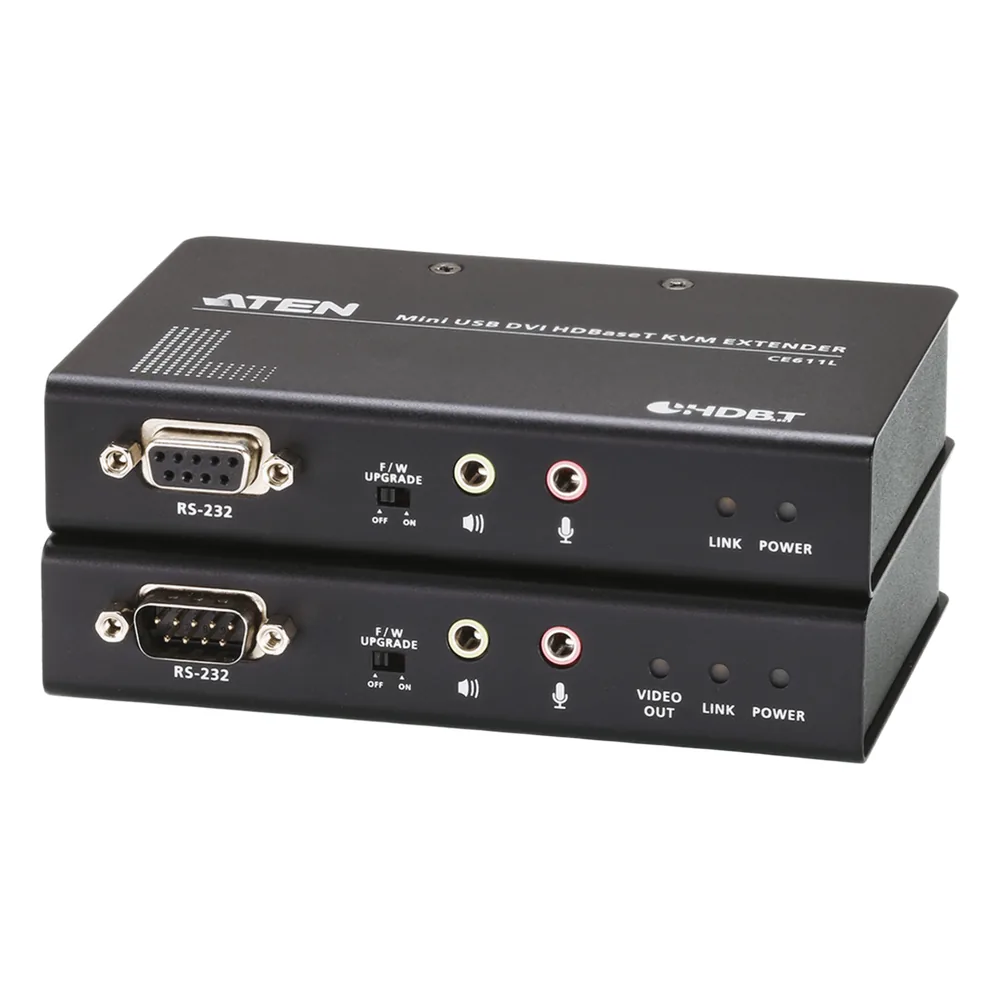 Extensor KVM HDBaseT™| DVI | USB | formato compacto (1920 x 1200 a 100m)