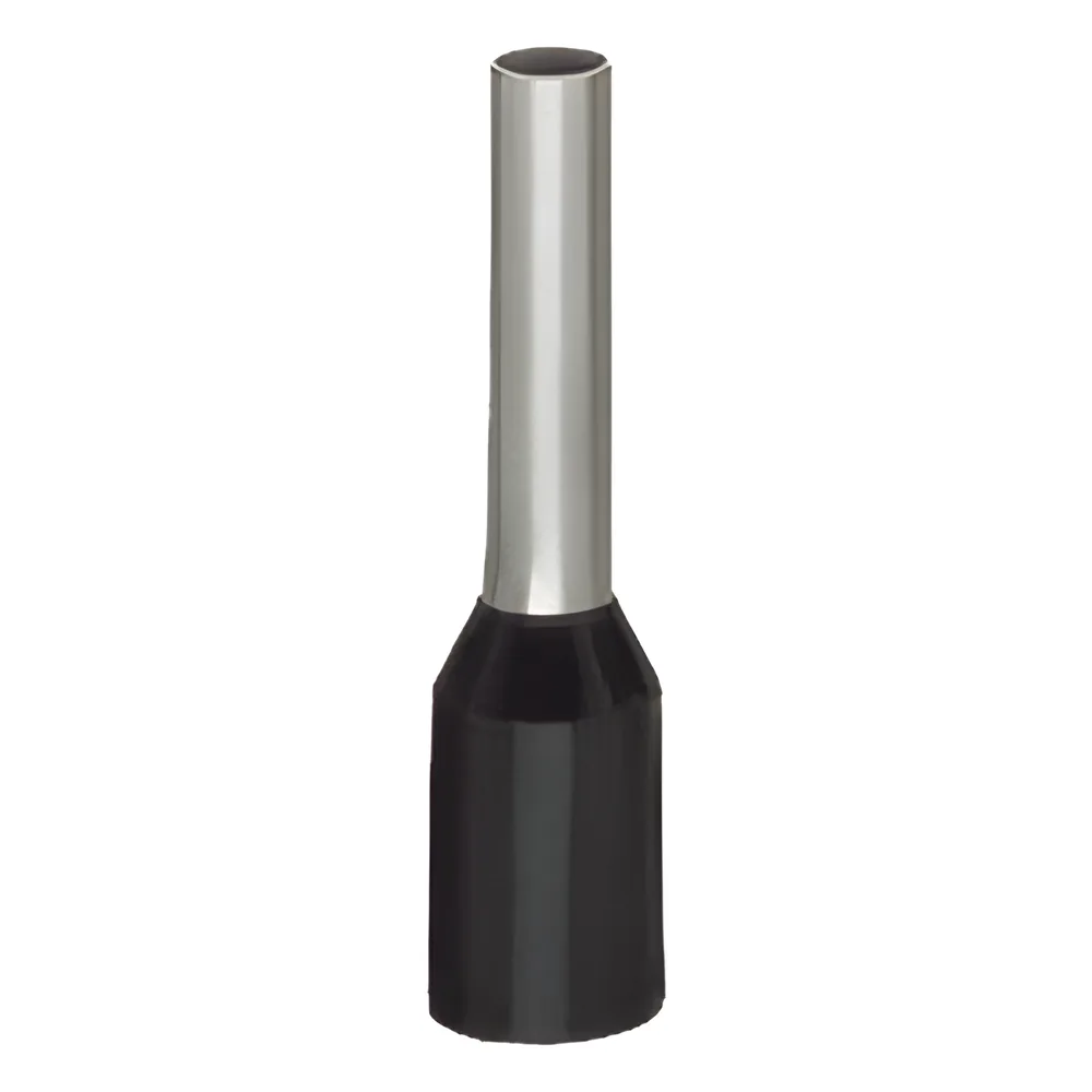 Terminal Crimpable / Hembra 1.5 mm² (AWG 16) / Camisa Plástica / Cincado Galvanizado / Negro