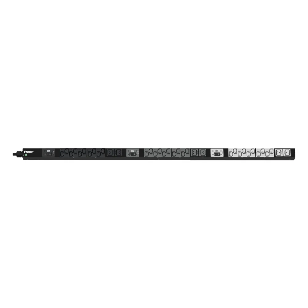PDU Básico para Distribución de Energía, Enchufe de Entrada NEMA L15-30P, Con 30 Salidas C13 y 6 C19, de Instalación Vertical, 208 Vca, 30 Amp