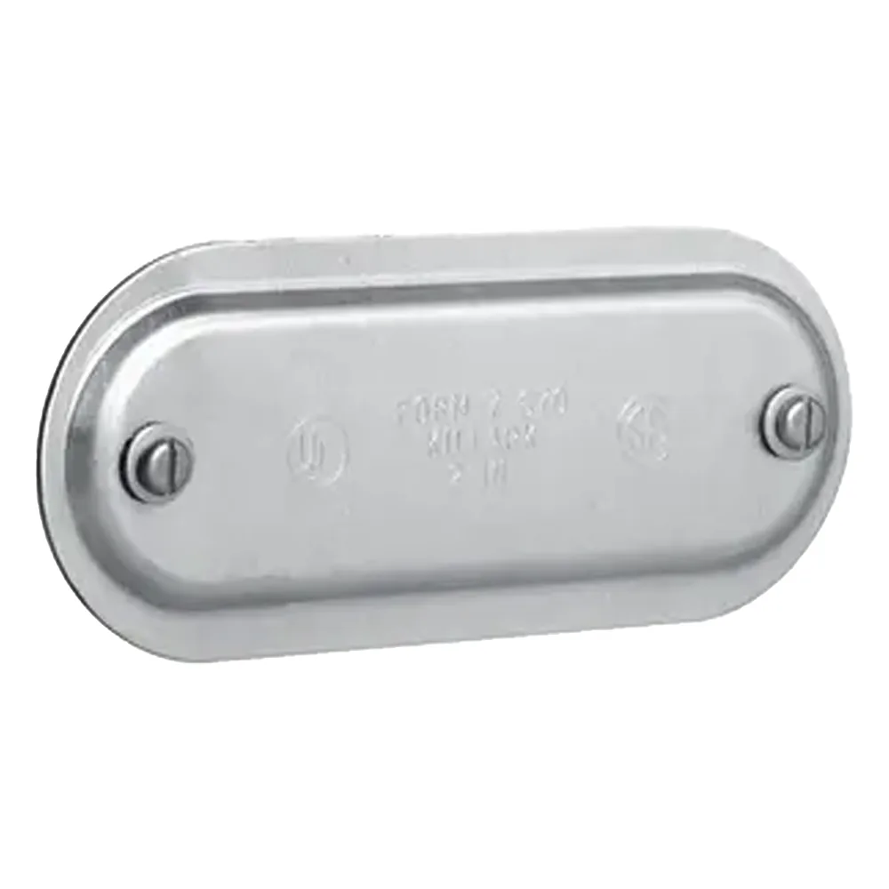 Tapa de Aluminio para Condulet Ovalada de 1".