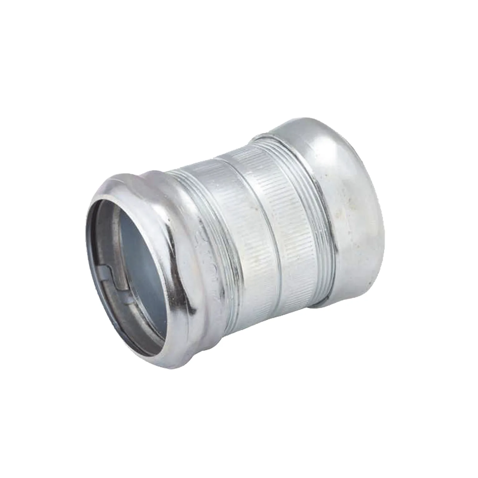 Cople Compresión de Acero Galvanizado para Pared Delgada de 2".