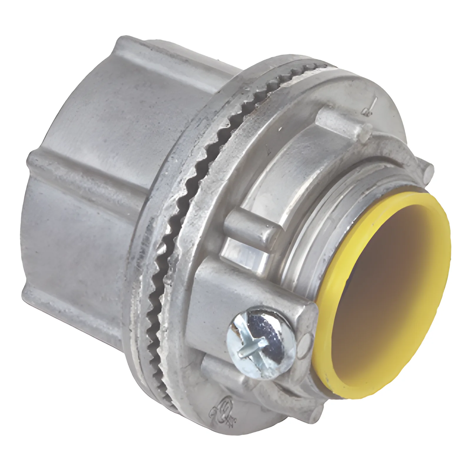 Conector Myers de Zinc 3/4" con Tornillo de Tierra.