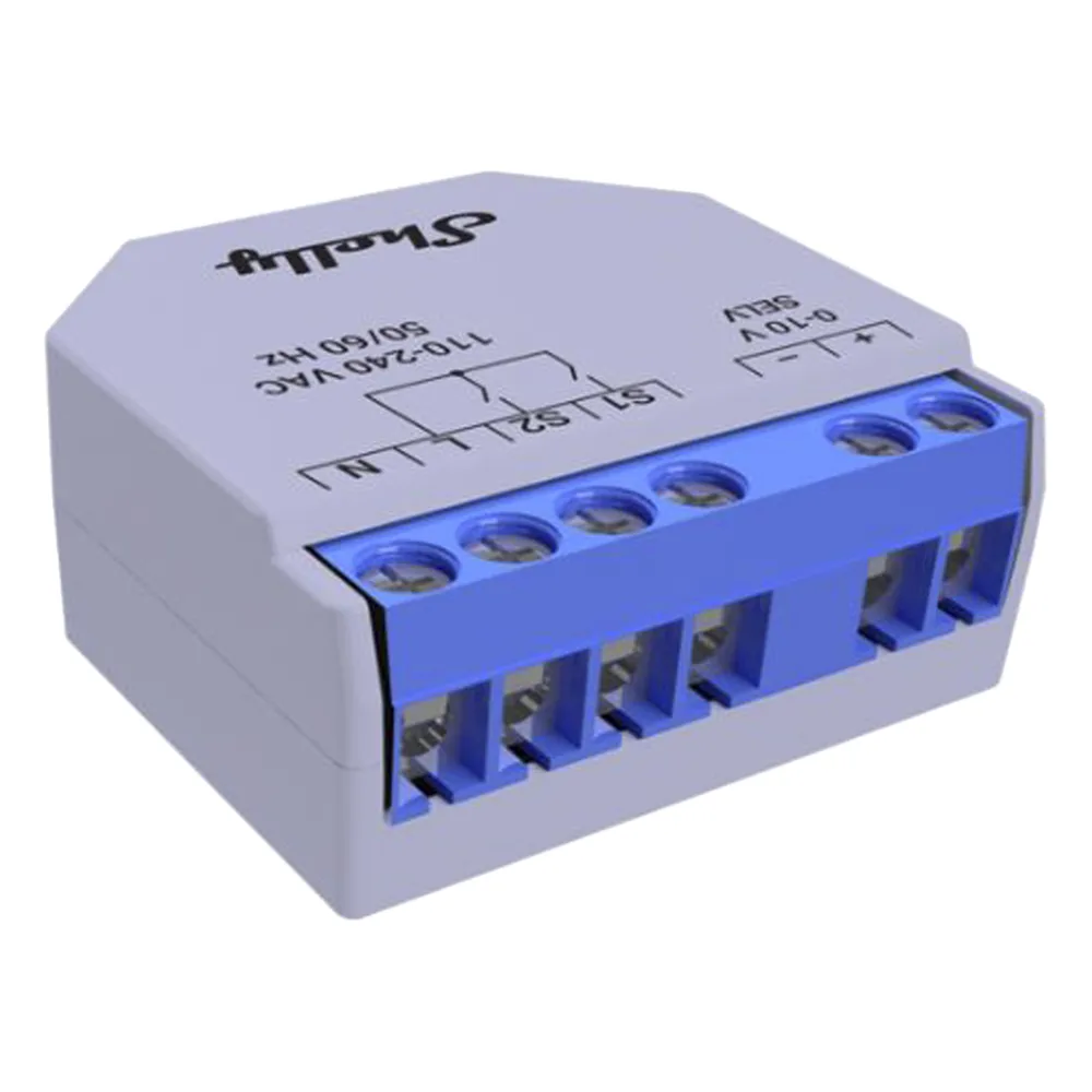 Relevador DIMMER 0-10V / Industrial y residencial inteligente / Soporta Google y Alexa / Nube P2P y local / Ideal para atenuar iluminación.