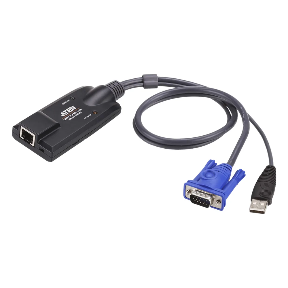 Switch KVM | cable DVI | USB de 2 puertos | con selector remoto de puerto