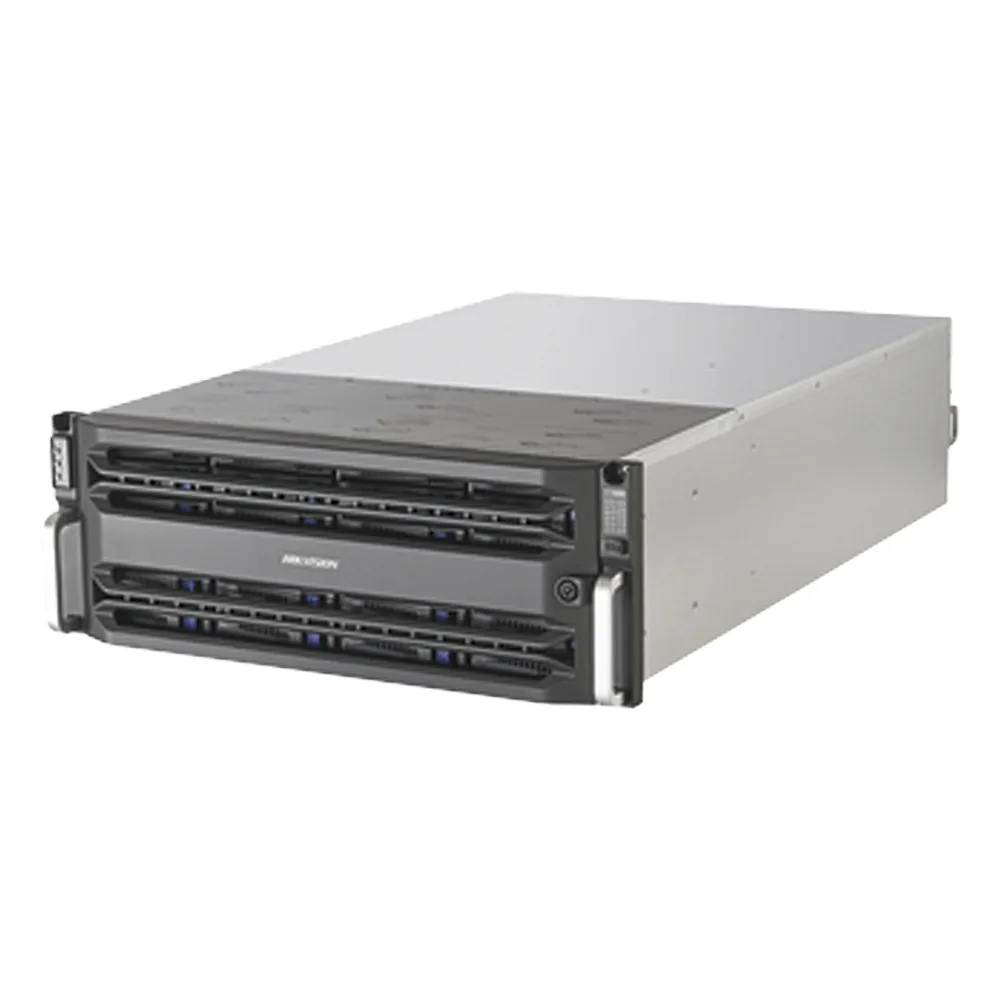 Servidor de Almacenamiento en Red / Soporta 24 Discos Duros (No Incluye Discos) / RAID / iSCSI / Graba 512 canales IP / Doble Controlador