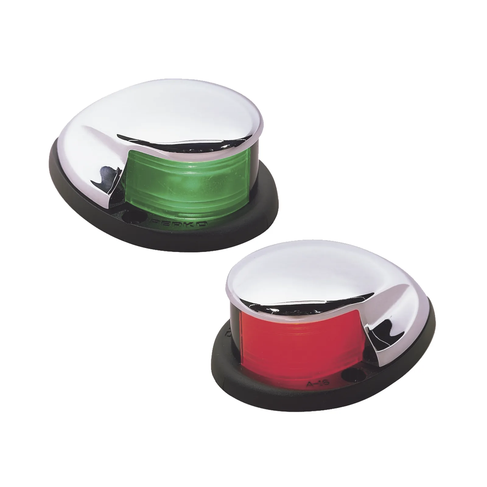 Set Luces Laterales Cromadas / USCG 2nm / <20m