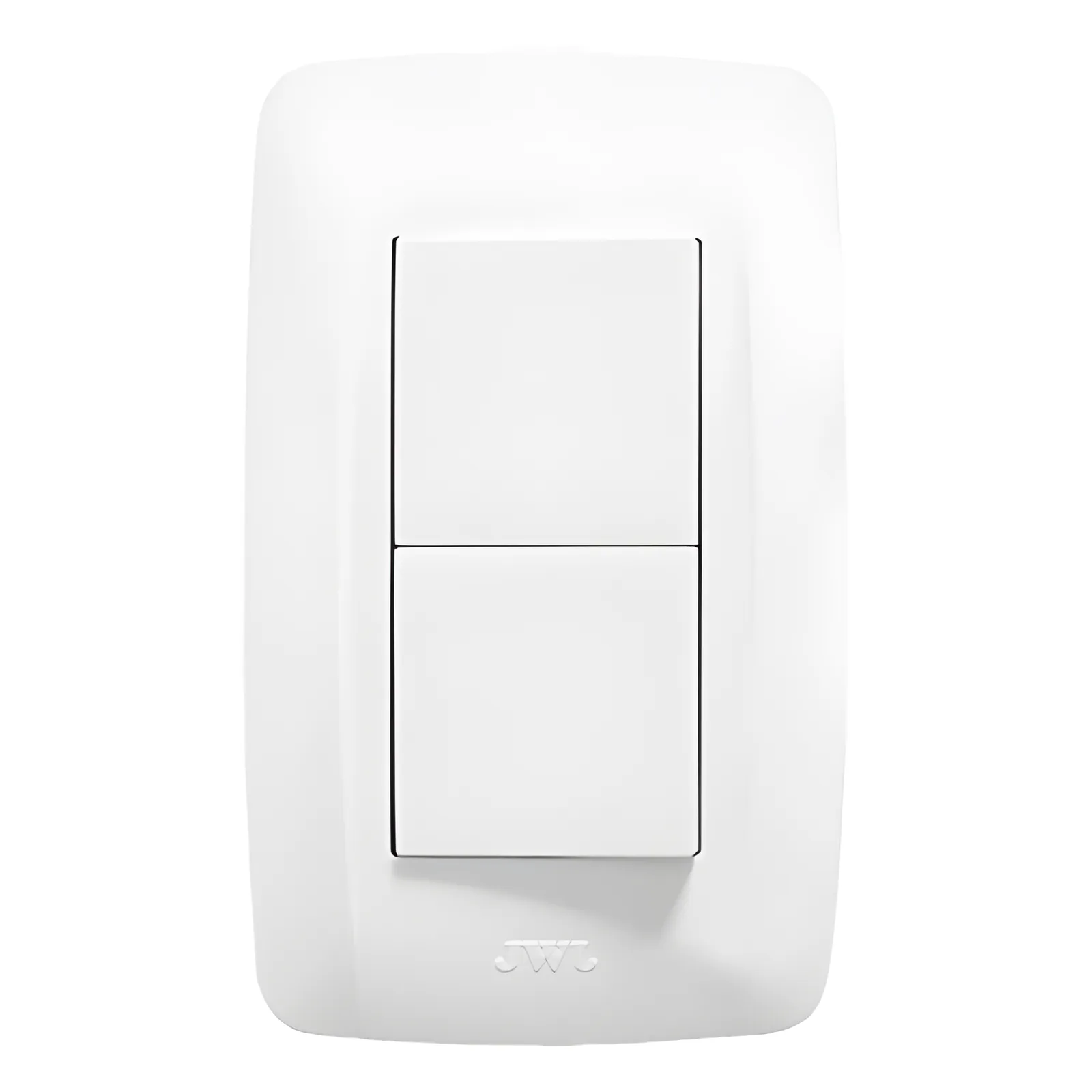 Apagador Dúplex de 10 A/ 127 V CA ~ 60 Hz / 1 1/2 Módulos / Color Blanco.