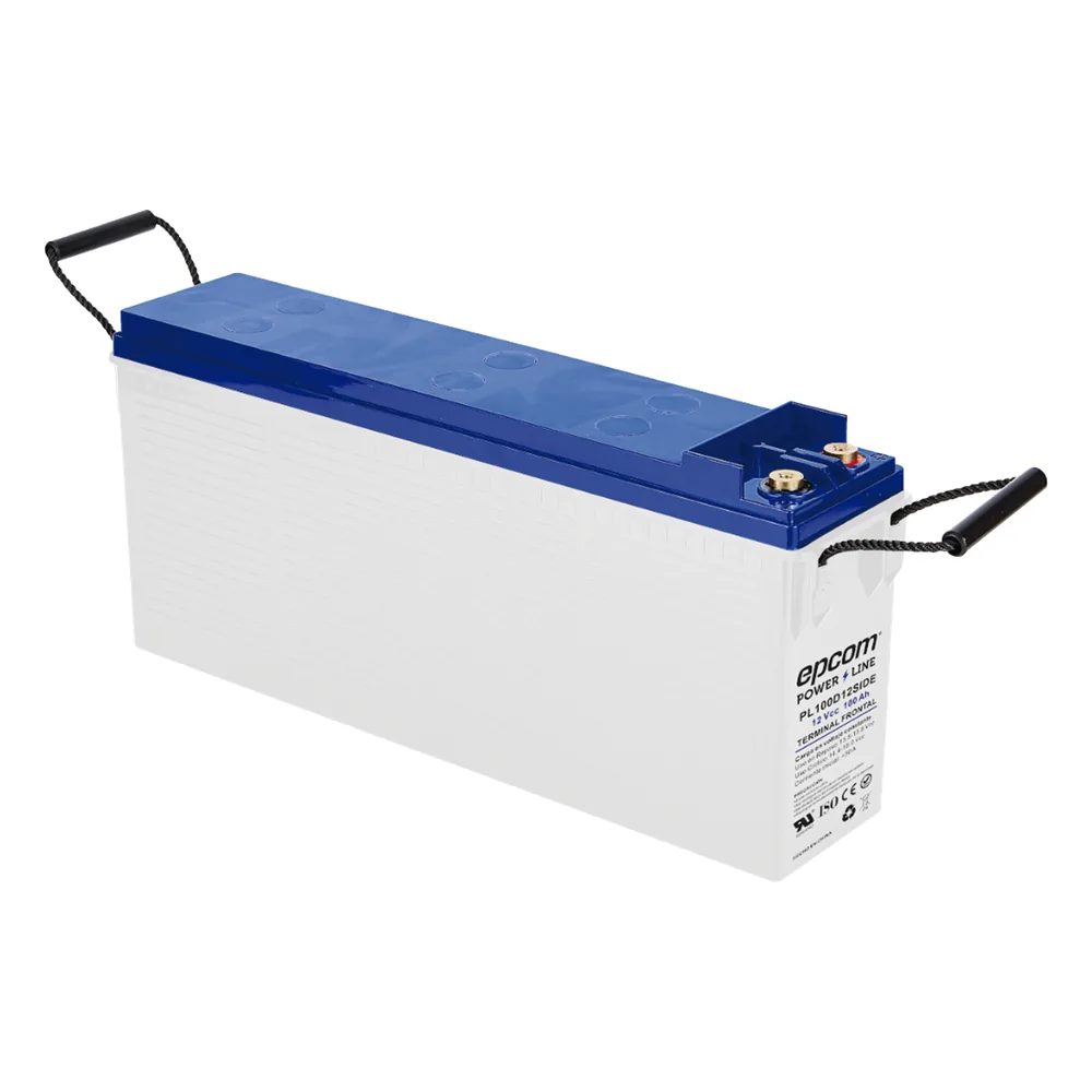Batería AGM-VRLA Ciclo Profundo / 12 Vcc / 100 Ah (10 h) / Terminal M8 / Carcasa Ignífuga UL94-V0 / Baja Autodescarga / 1620 A Cortocircuito