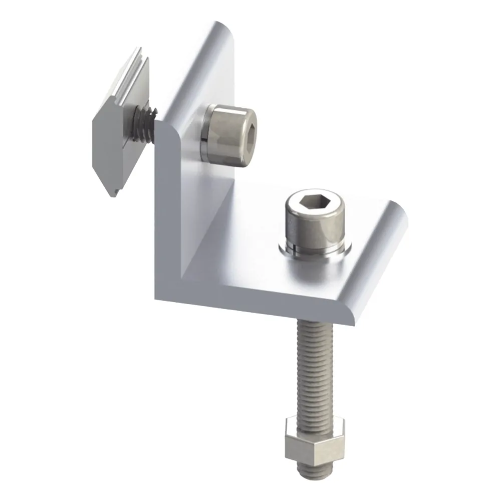 Grupo Conector L de Aluminio Anodizado 6005-T5