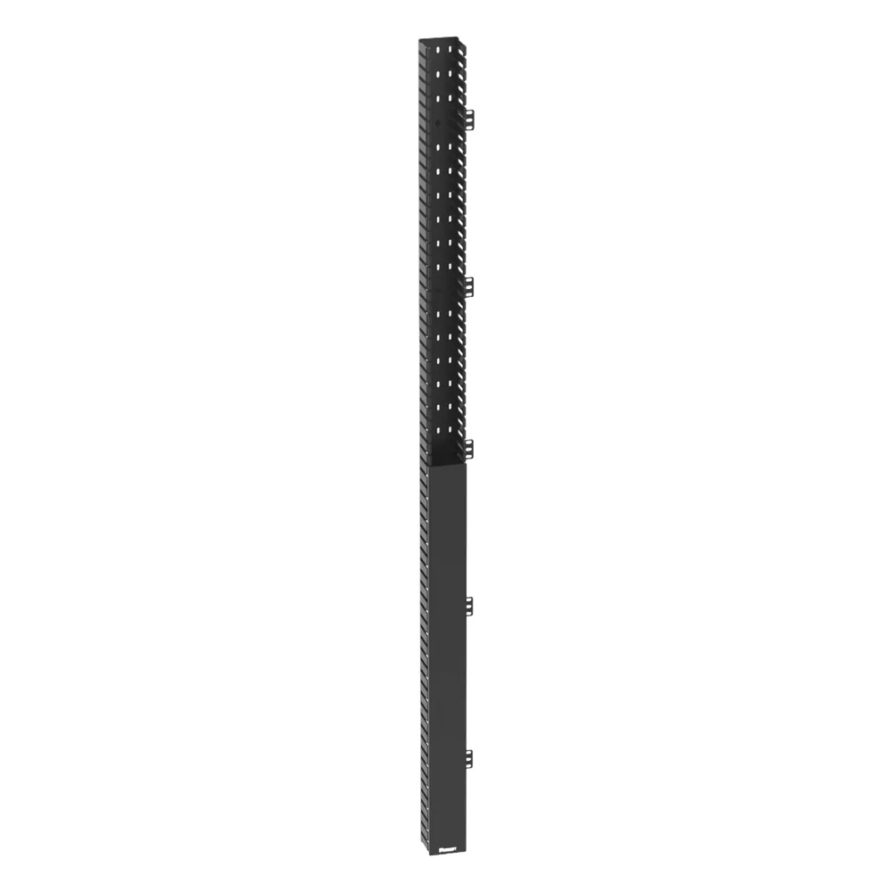 Organizador Vertical IN-Cabinet, Sencillo (Solo Frontal), Para Uso Con Gabinetes Panduit, 40 UR, 4.2 in de Ancho, Color Negro
