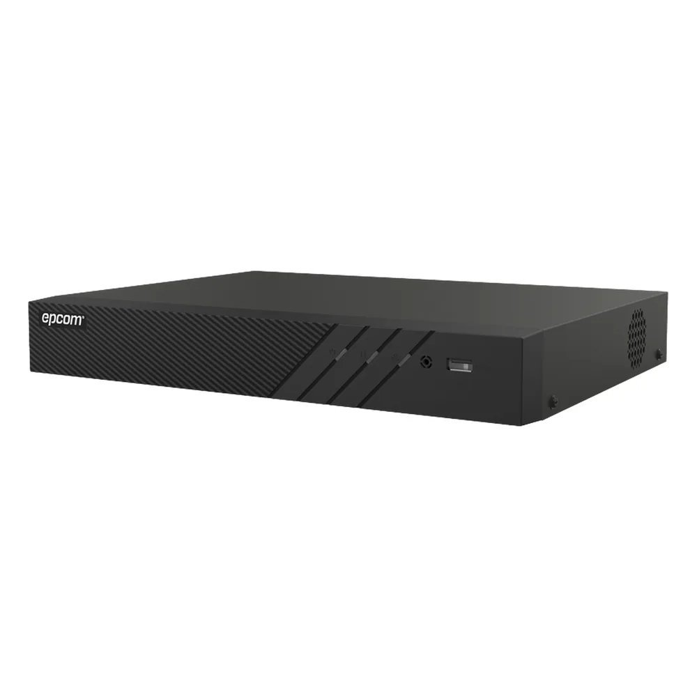DVR 16 Canales TURBOHD + 8 Canales IP / 8 Megapixel (4K) / Audio Bidireccional/ ACUSENSE / Reconocimiento Facial / 2 Bahías de Disco Duro / Salida de Video en 4K / H.265+