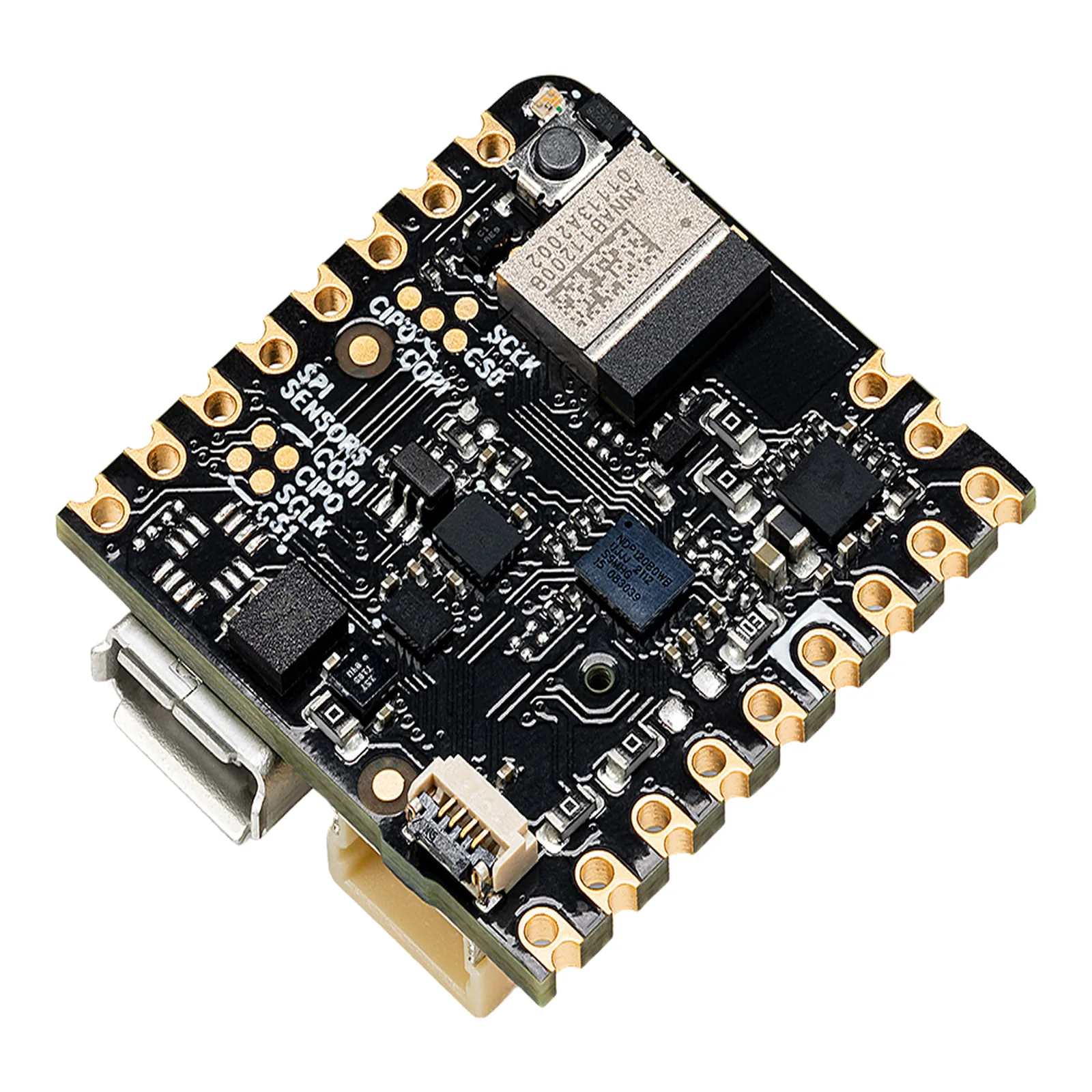 Placa Desarrollo Nicla Voice / Procesador Neural Syntiant NDP120 / Bluetooth 5.0 BLE / IMU 9 Ejes / Micrófono MEMS 105dB / Reconocimiento Voz Always-On / Machine Learning Edge