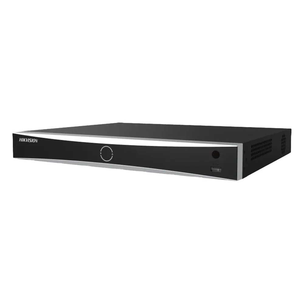 [Acusearch] NVR 12 Megapixel (4K) / 16 Canales IP / 16 Puertos PoE+ / Reconocimiento Facial / AcuSense (Evita Falsas Alarmas) / 2 Bahías de Disco Duro / Switch PoE 300 mts / HDMI en 4K / Alarmas I/O / 300 Metros PoE Modo Extendido