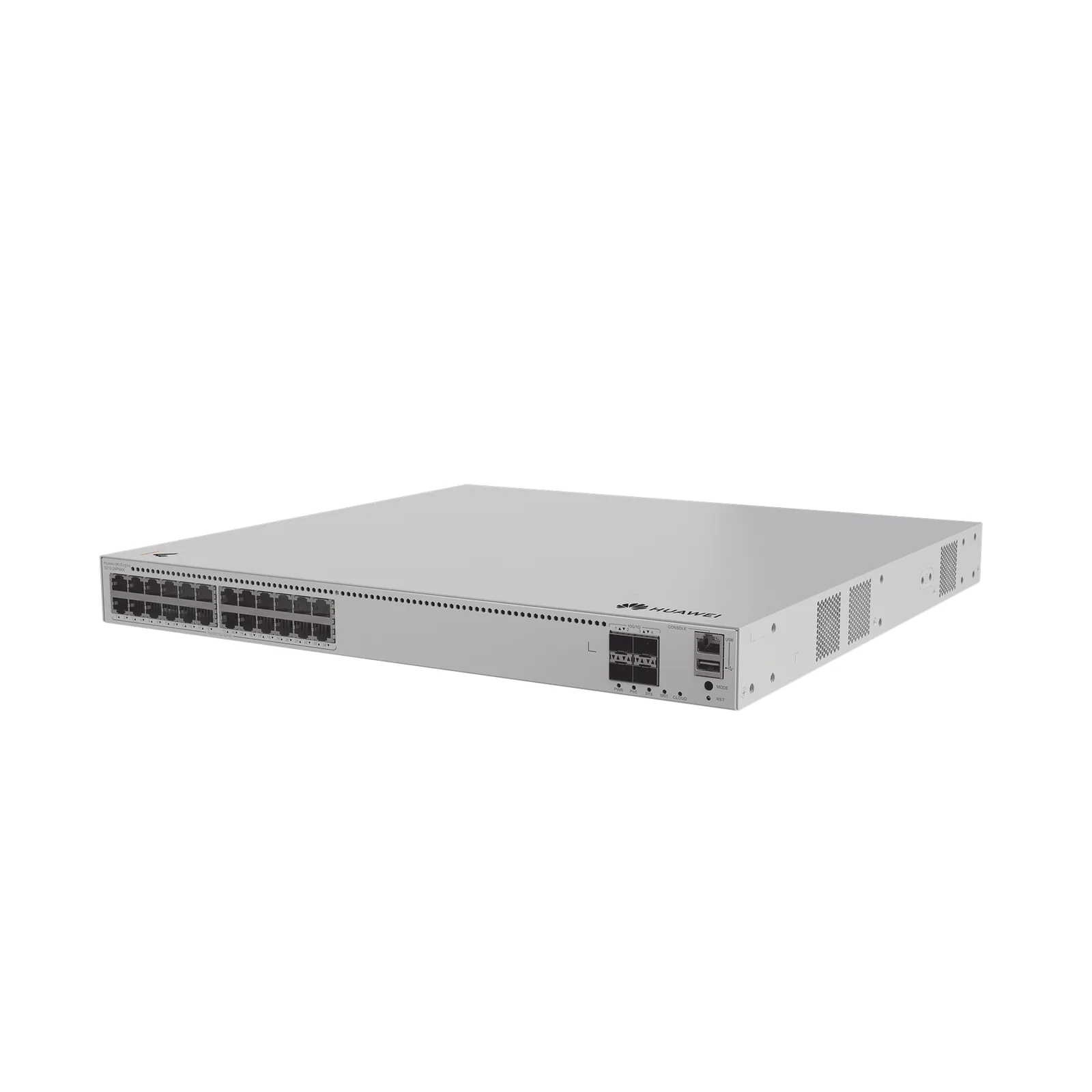 Switch de Distribución/Core Gigabit Administrable PoE Capa 3 / 24 puertos 1000/2.5Gbps (PoE) / 4 Puertos 10GE SFP+ Uplink / ERPS / Rutas Estáticas / iStack / PoE Perpetuo / 400W / Administración Nube Gratis