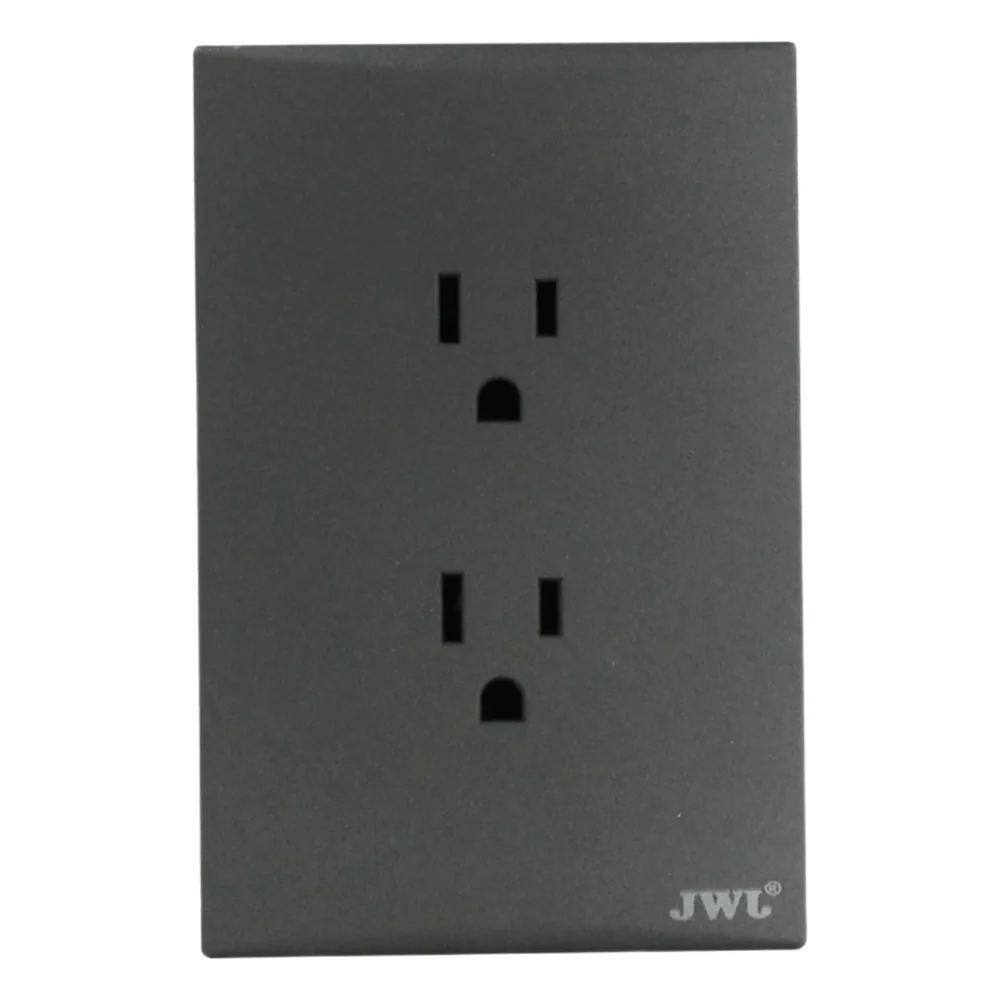Placa con 2 Toma Corriente Duplex 2P Y T 10 - 15 A 127 V 60 Hz
