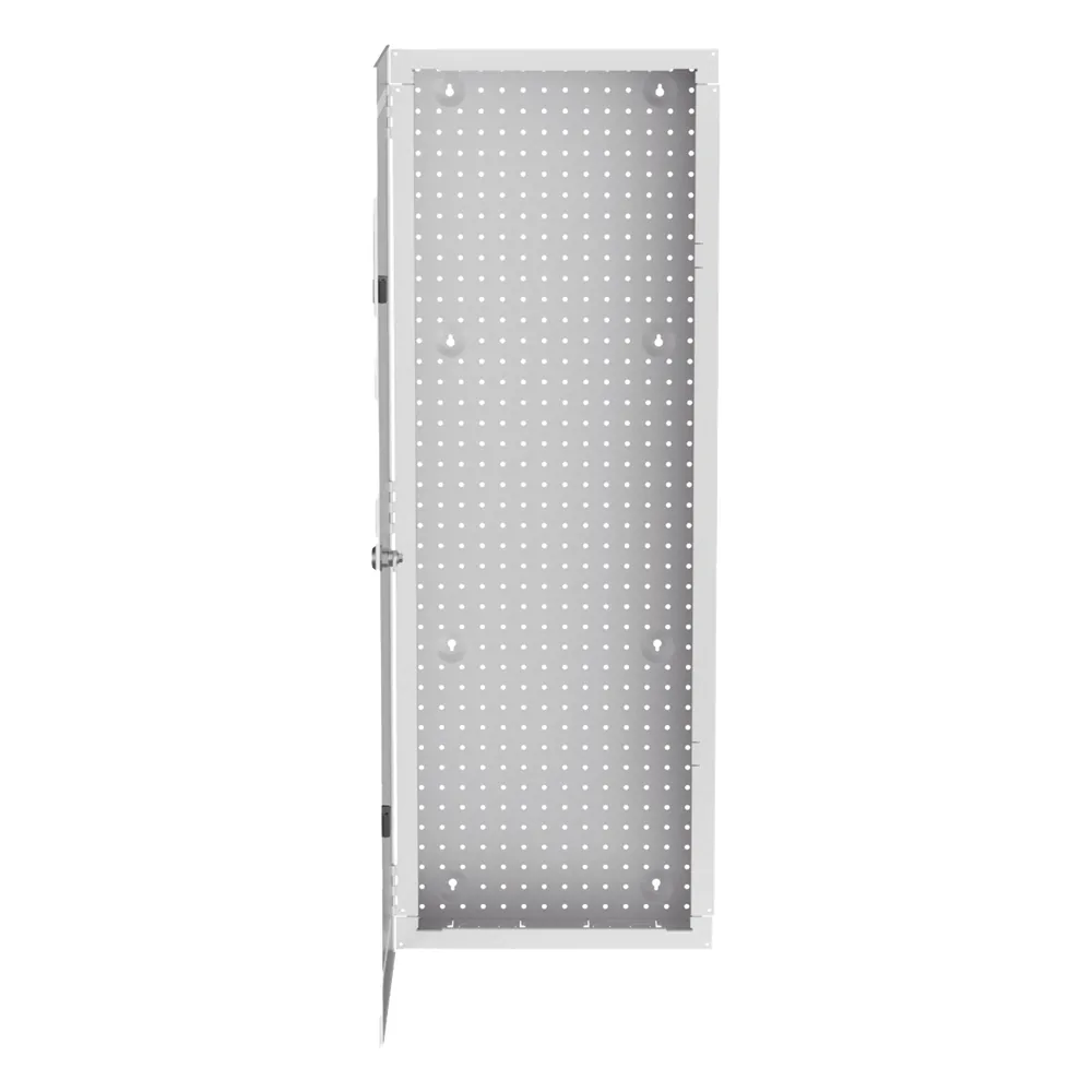 Gabinete Multipropósito de Montaje en Pared, de 42 in de Altura, Con Puerta Reversible, Fabricado en Acero, Color Blanco