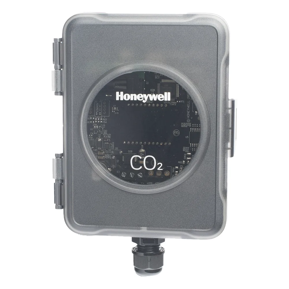 Sensor de CO2 para Ducto de Aire / NDIR de Doble Longitud de Onda / Rango 0 a 9999 ppm / Salida Analógica 0-10V, 2-10V, 4-20mA / Autocalibración Automática / IP65 NEMA 4 / Sin Display