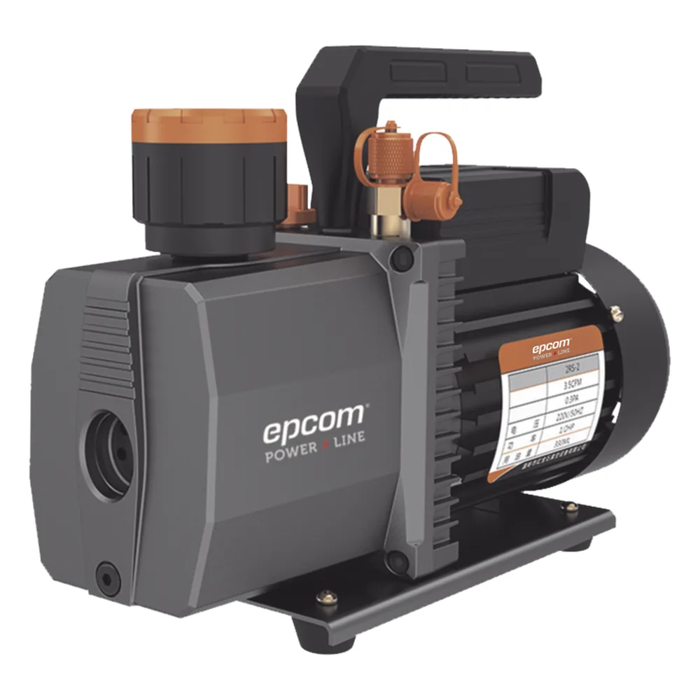 Bomba de vacío/ para aire acondicionado / 2 estados / Motor de 1/2 HP / Voltaje 110 Vca / Acople de ingreso de 1/4" x 3/8" con válvula de retención integrada