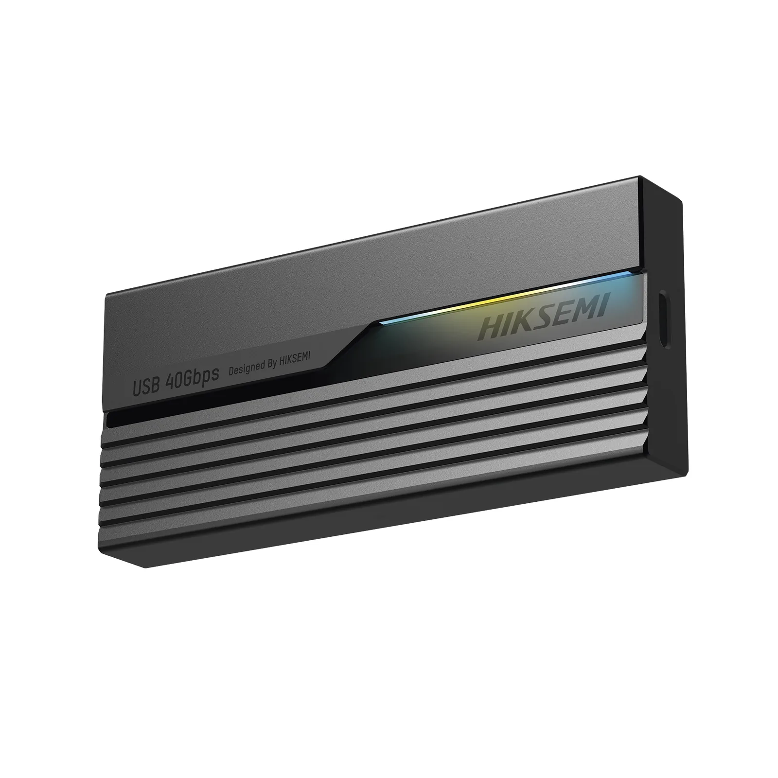 Carcasa para SSD M.2 NVMe / USB4.0 Type-C 40 Gbps / ASUS Aura RGB / Chip ASM2464 / 2242 2260 2280 / Aleación de Aluminio