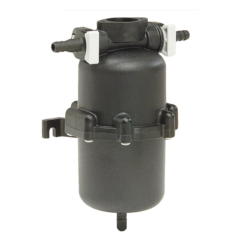 Mini tanque acumulador con capacidad de hasta 0.65 litros.