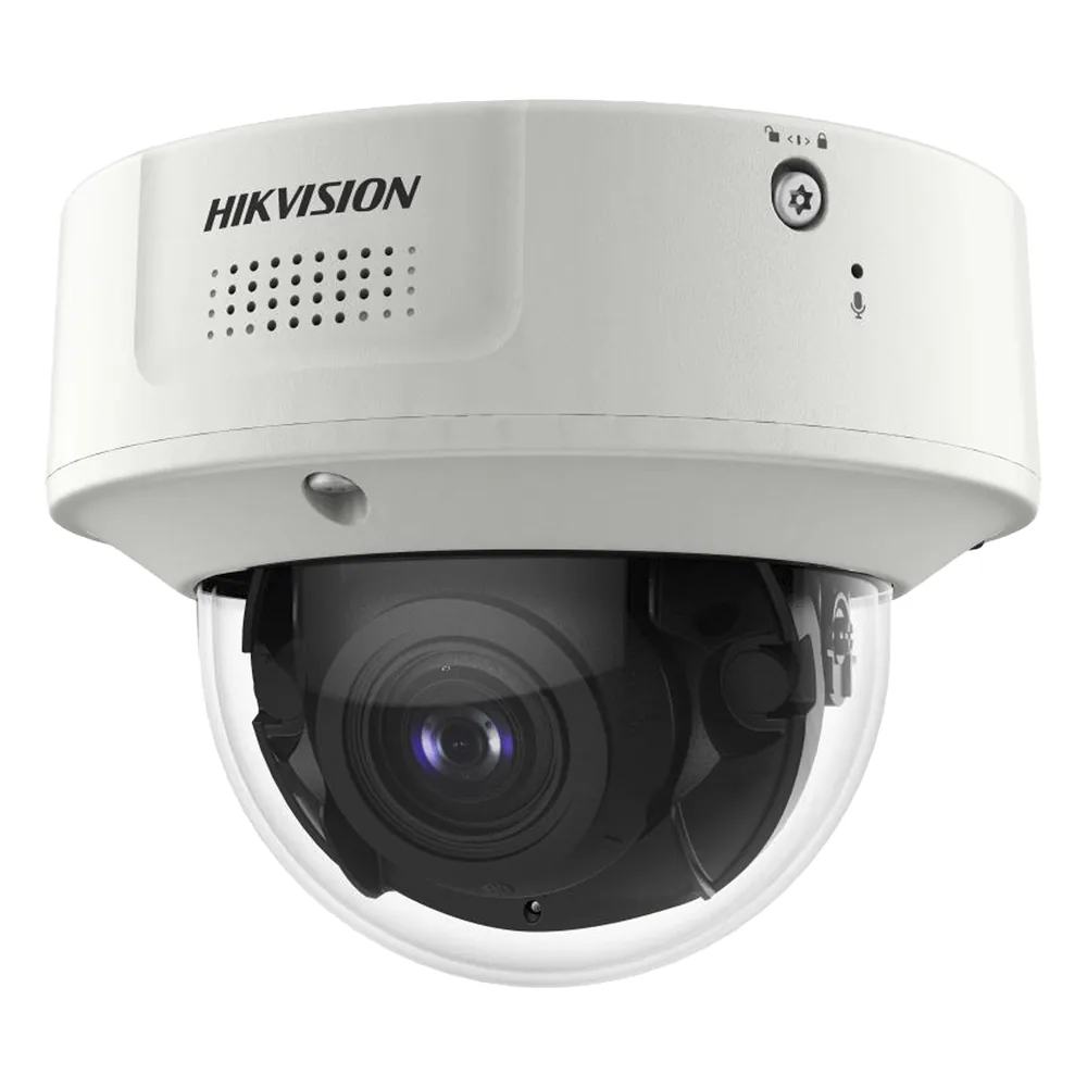 Domo IP 4 Megapixel / Lente Mot. 2.8 a 12 mm / 40 mts IR EXIR / 2 Analiticos Simultaneos / SSD Integrado 1 TB / DeepinView / 2 Micrófonos Integrados / IP67 / IK10 / H.265+ / WDR 150 dB / Captura Facial / Búsqueda por Atributos