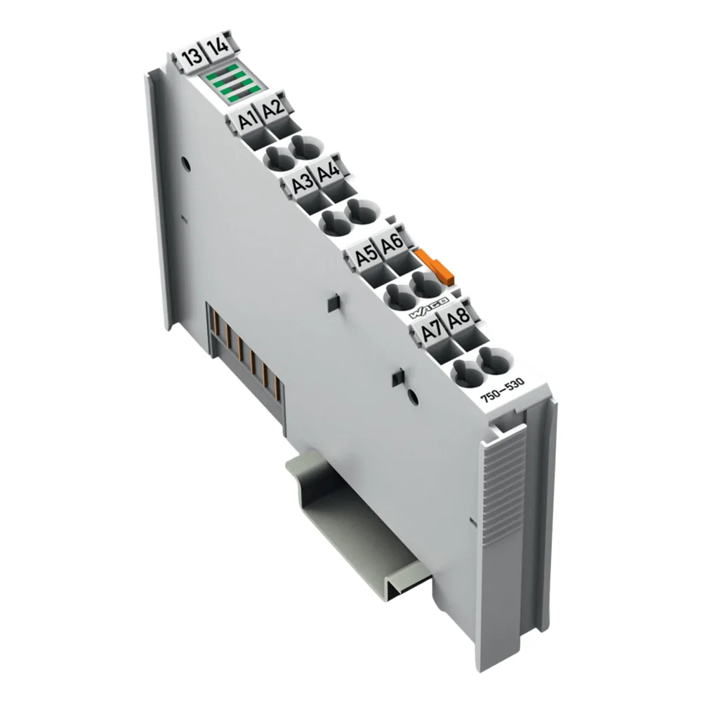 Módulo de Salida Digital / 8 Canales / 24 V DC / 0,5 A por Canal / Protección Cortocircuito / Aislamiento Galvánico / CAGE CLAMP® / IP20 / Carril DIN