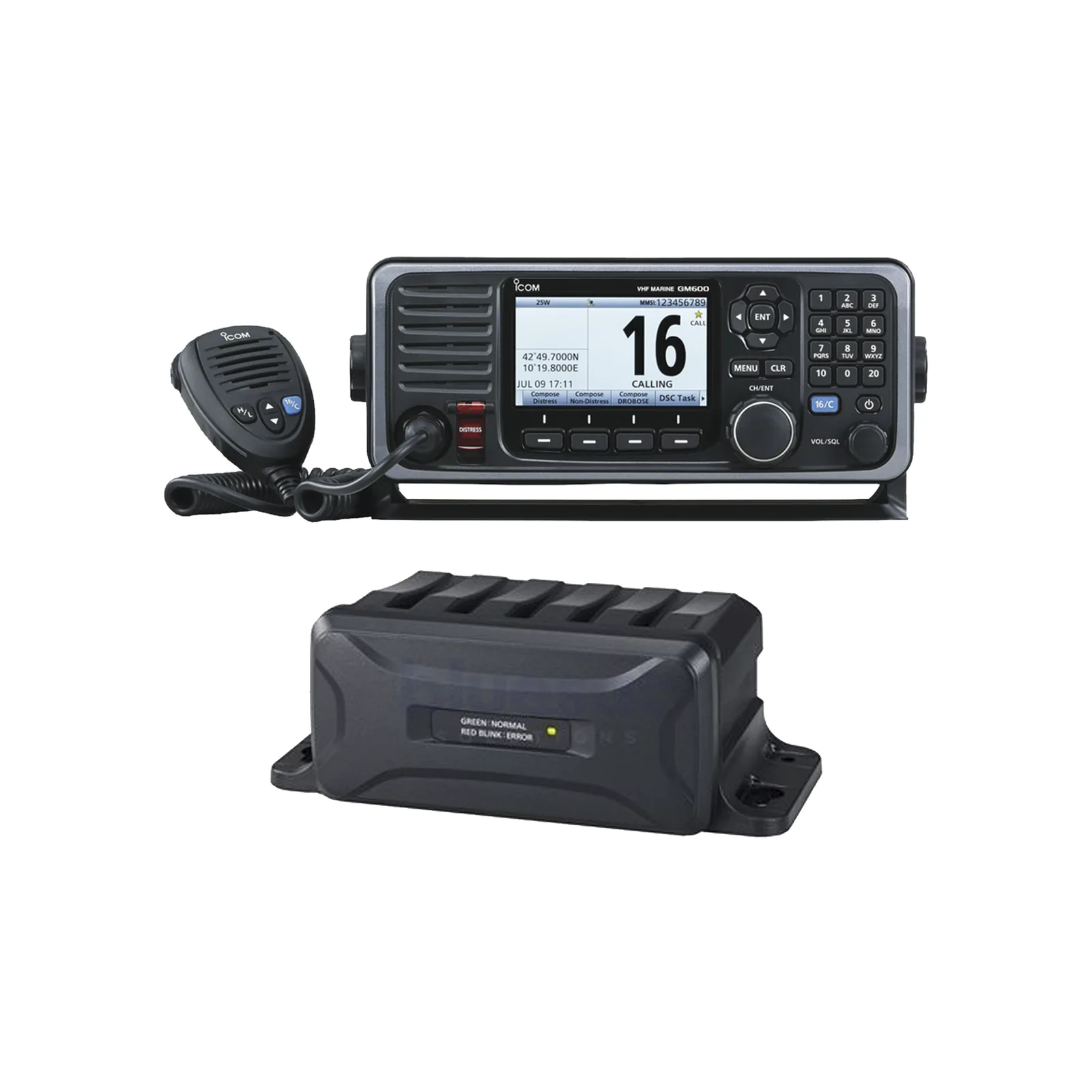 Radiotelefono VHF GMDSS / GM600 / Cumplimiento SOLAS / Integracion con MF/HF GM800 / Estacion GMDSS VHF-MF-HF Completa