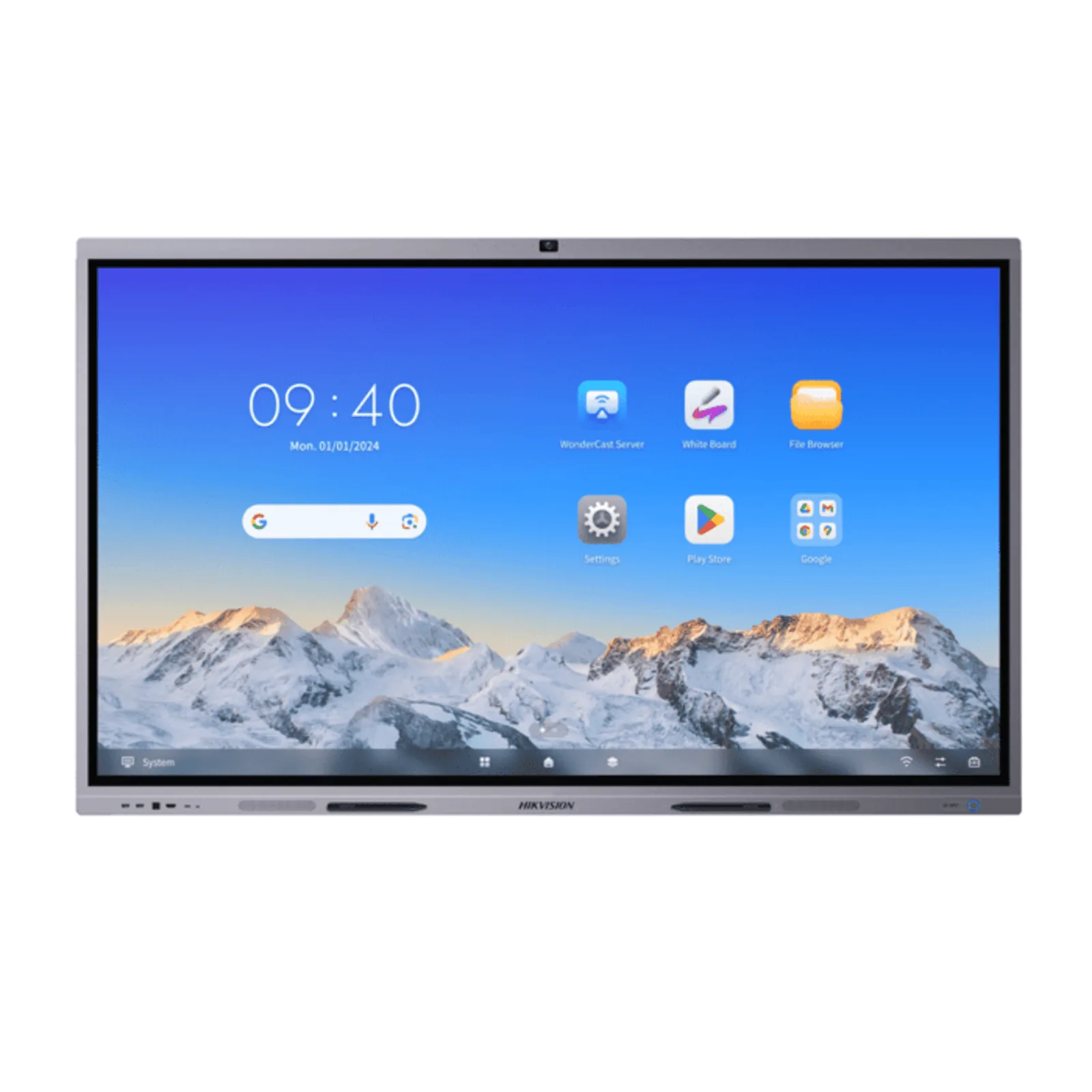 Pantalla Interactiva Touch de 65" Android 13 / Google Suite Preinstalado con Certificación EDLA / Cámara Web 8 MP / Resolución 4K / Bocinas Integradas / Entradas HDMI y VGA / Incluye 2 Lápices para Escribir