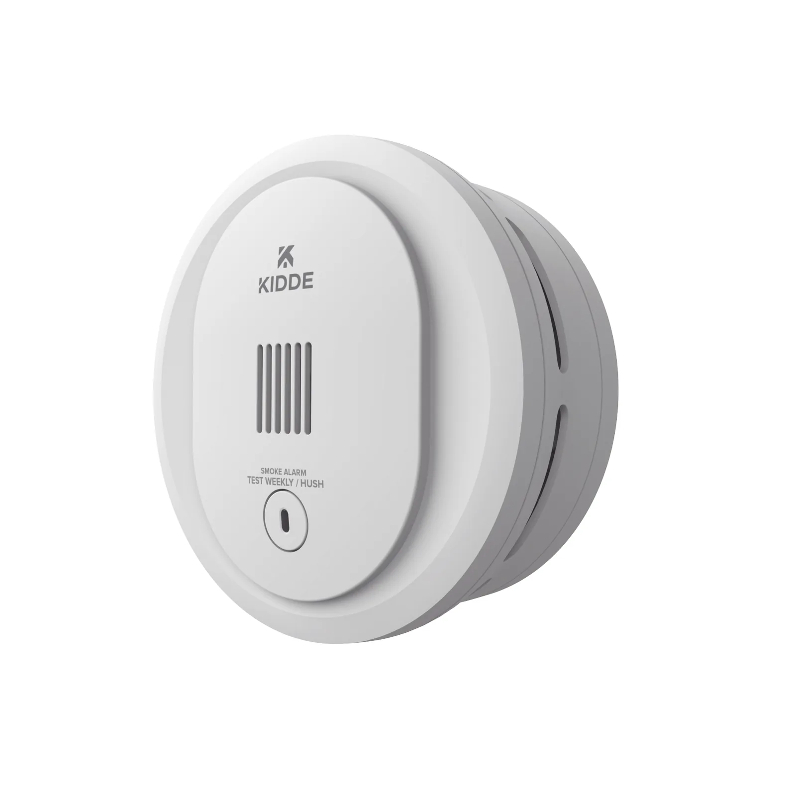 Detector de humo fotoeléctrico autónomo compacto con baterías AA reemplazables, pieza individual