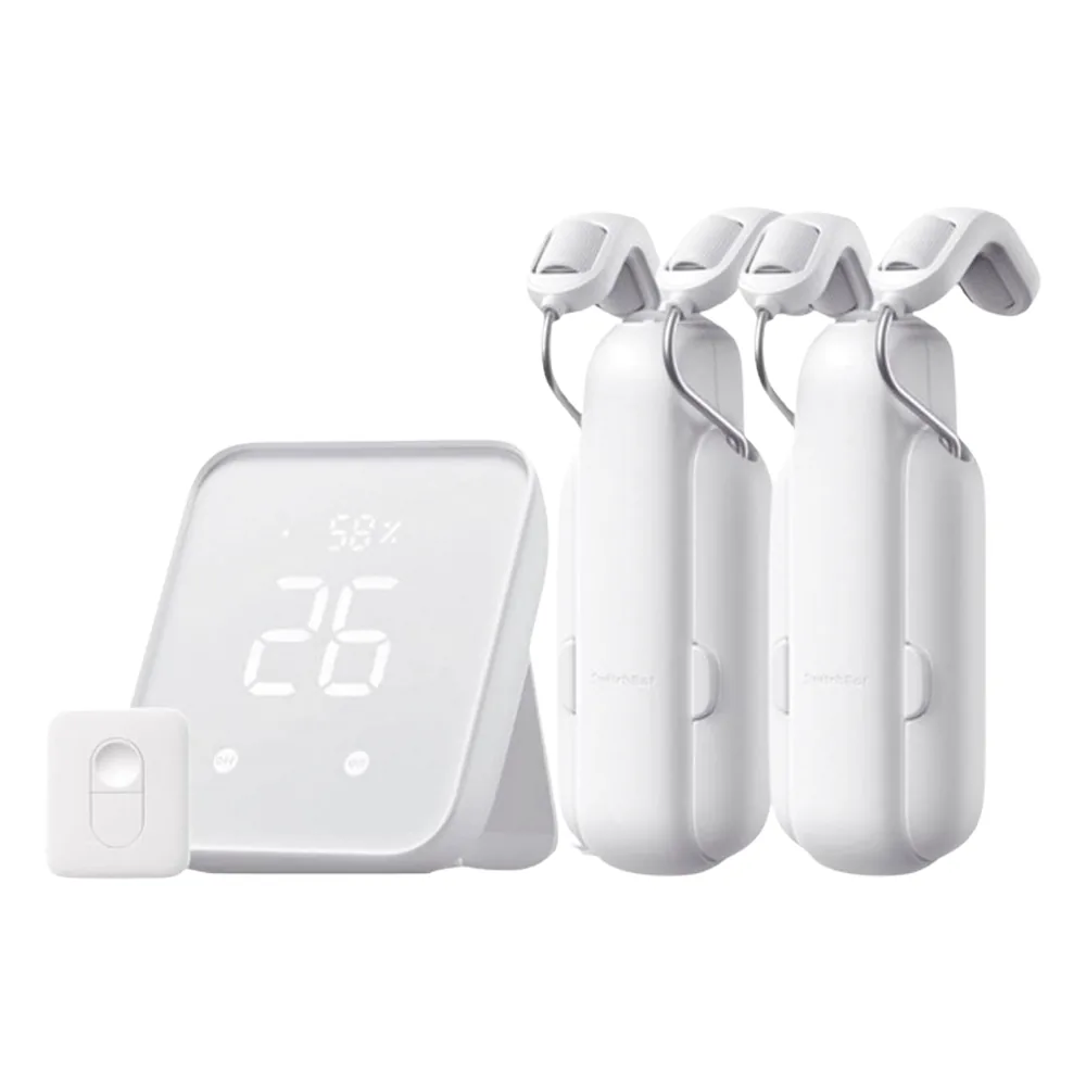 KIT Controlador HUB principal para dispositivos SwitchBot, Señal Wifi y BLUETOOTH, incluye 2 motores cortinas y 1 control remoto