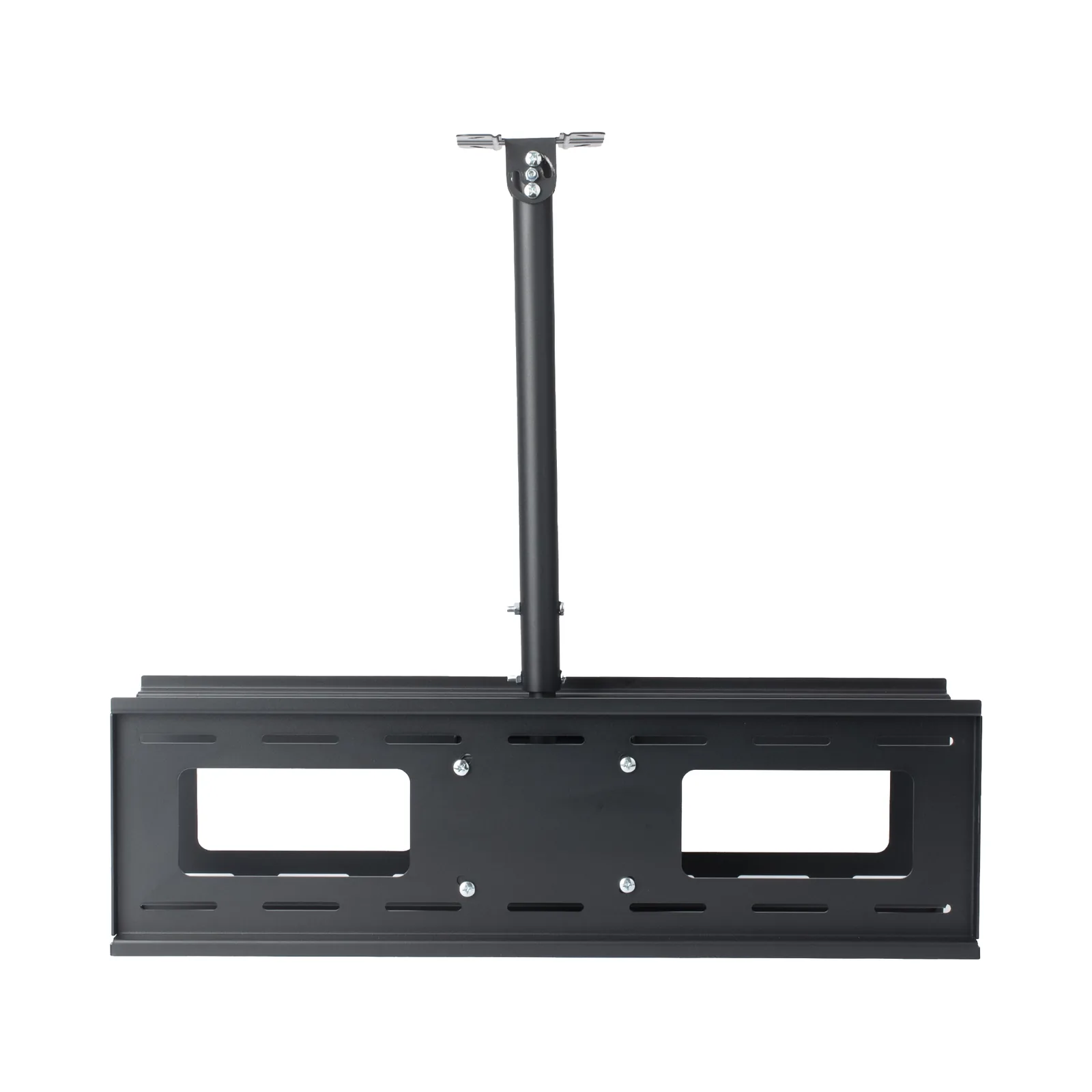 Montaje de Techo Universal Doble para Monitores de 32 a 65" / Soporta hasta 60 kg x pantalla / Vesa 600 x 400/ Acero / Montaje Telescopico de 50 cm hasta 90 cm