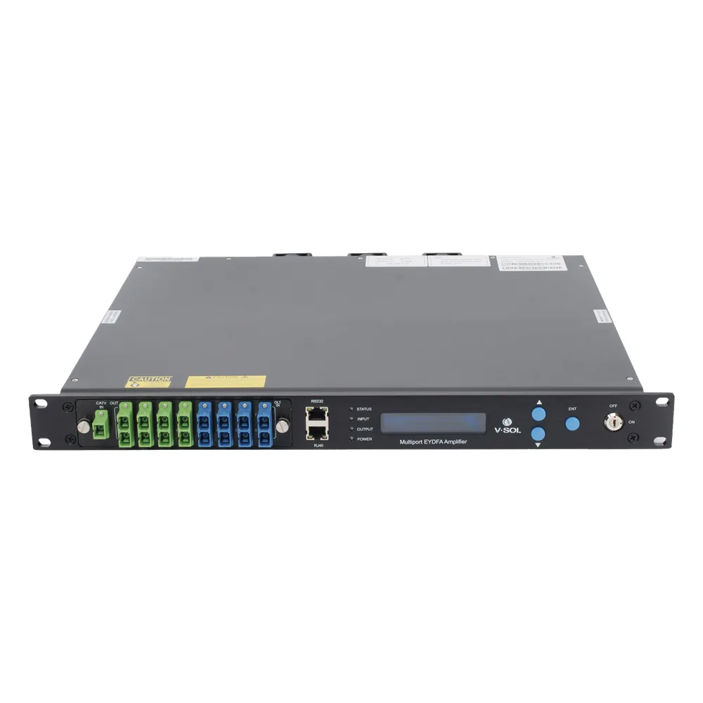 Amplificador Óptico EYDFA de 8 puertos de 1550nm