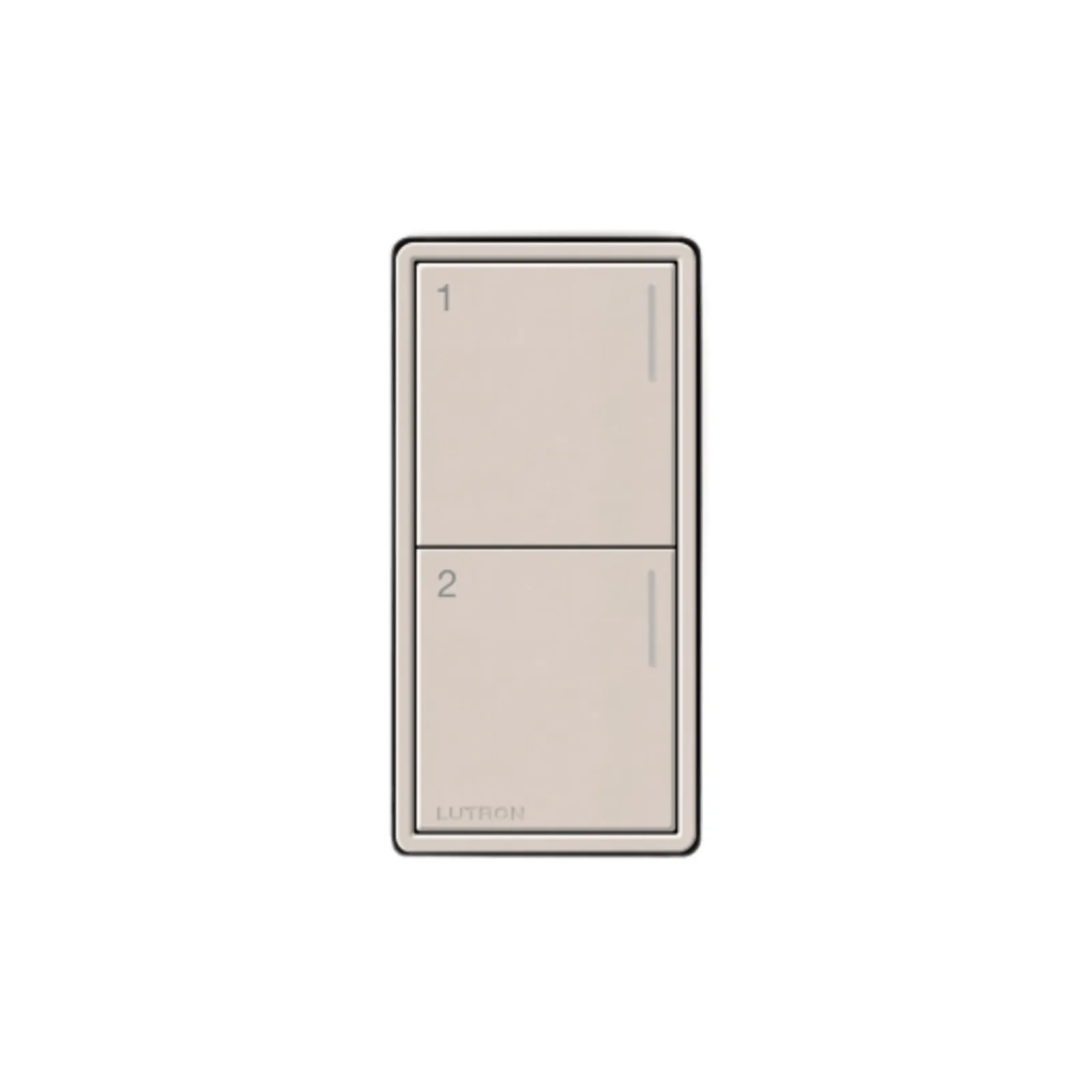 (RadioRa3) Botonera Sunnata Taupe 2 escenas para Radio RA3, programe escenas diferentes en cada botón.