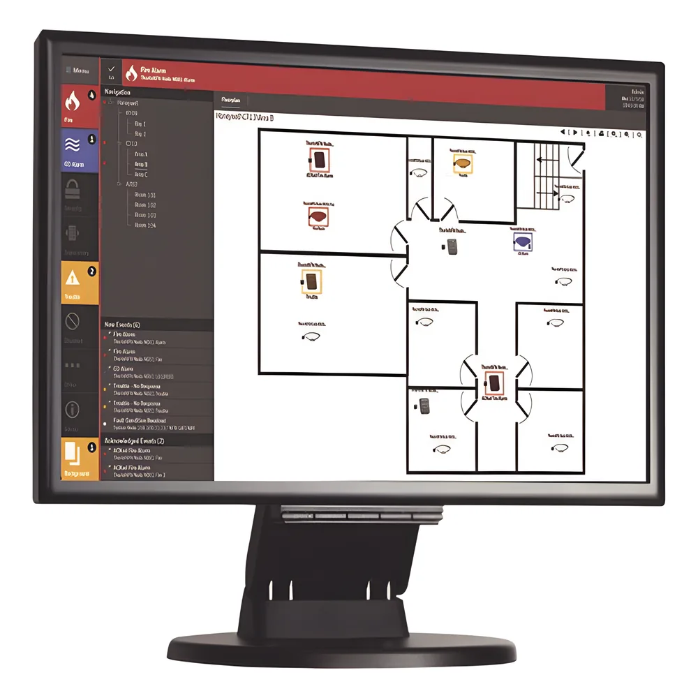 Monitor LED HD de 24 pulgadas con pantalla táctil y bocinas integradas para estación de trabajo ONYXWorks