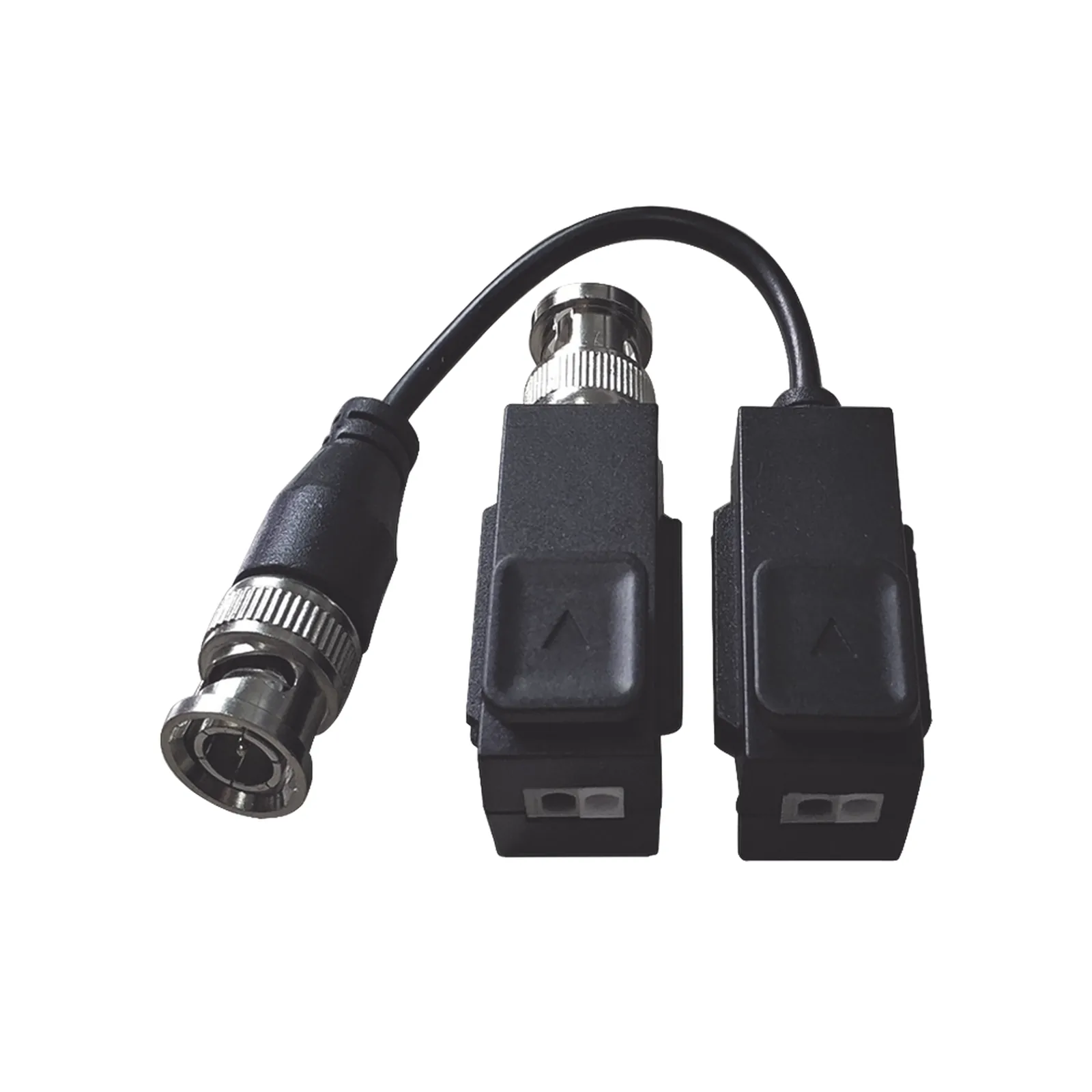 Kit de Transceptor (Balluns) TURBOHD con Boton Push / Hasta 8 MP (4K) / 100% Cobre / Soporta HD-TVI / AHD / CVI / CVBS / Audio por Coaxitron / Datos para Menu de Configurar de Cámaras