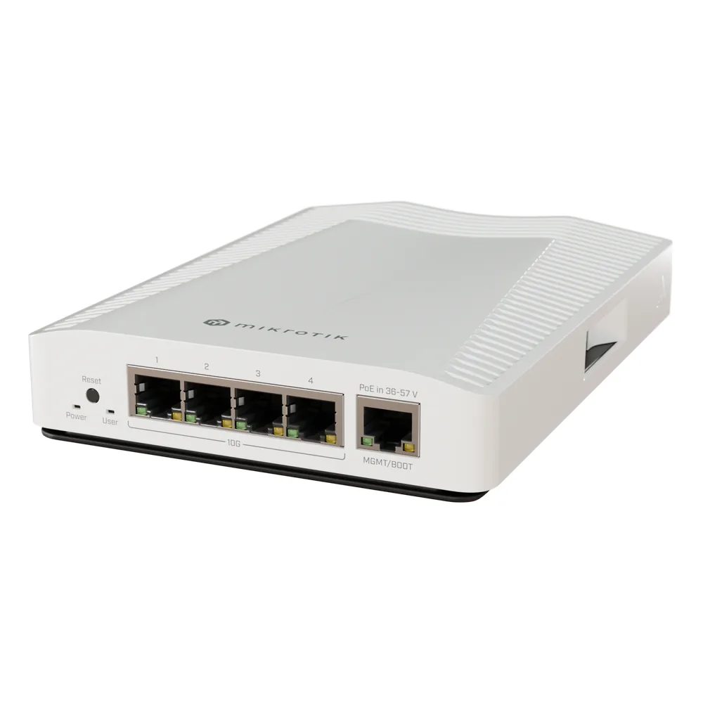 Cloud Router Switch / 4 puertos 10Gbps / Montaje en pared o Riel Din
