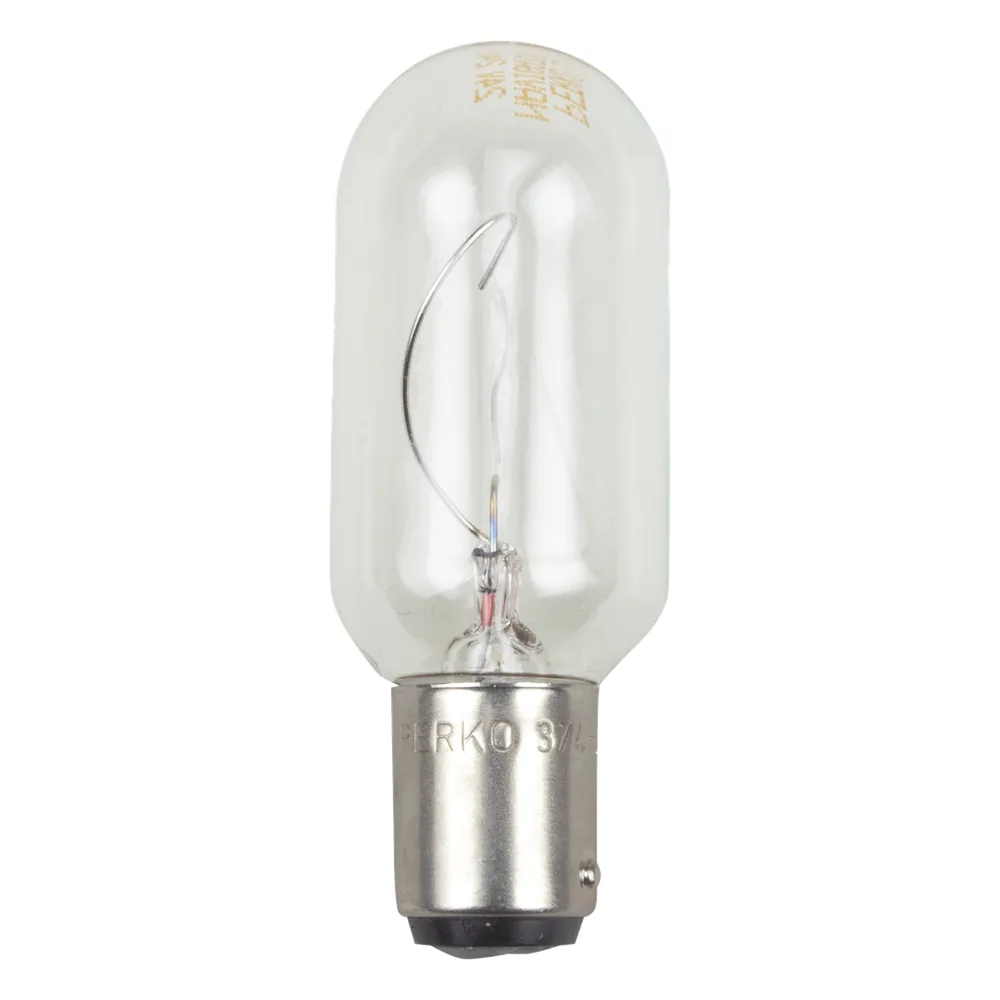 Bombilla transparente de 120 Vca / 30 W de doble contacto