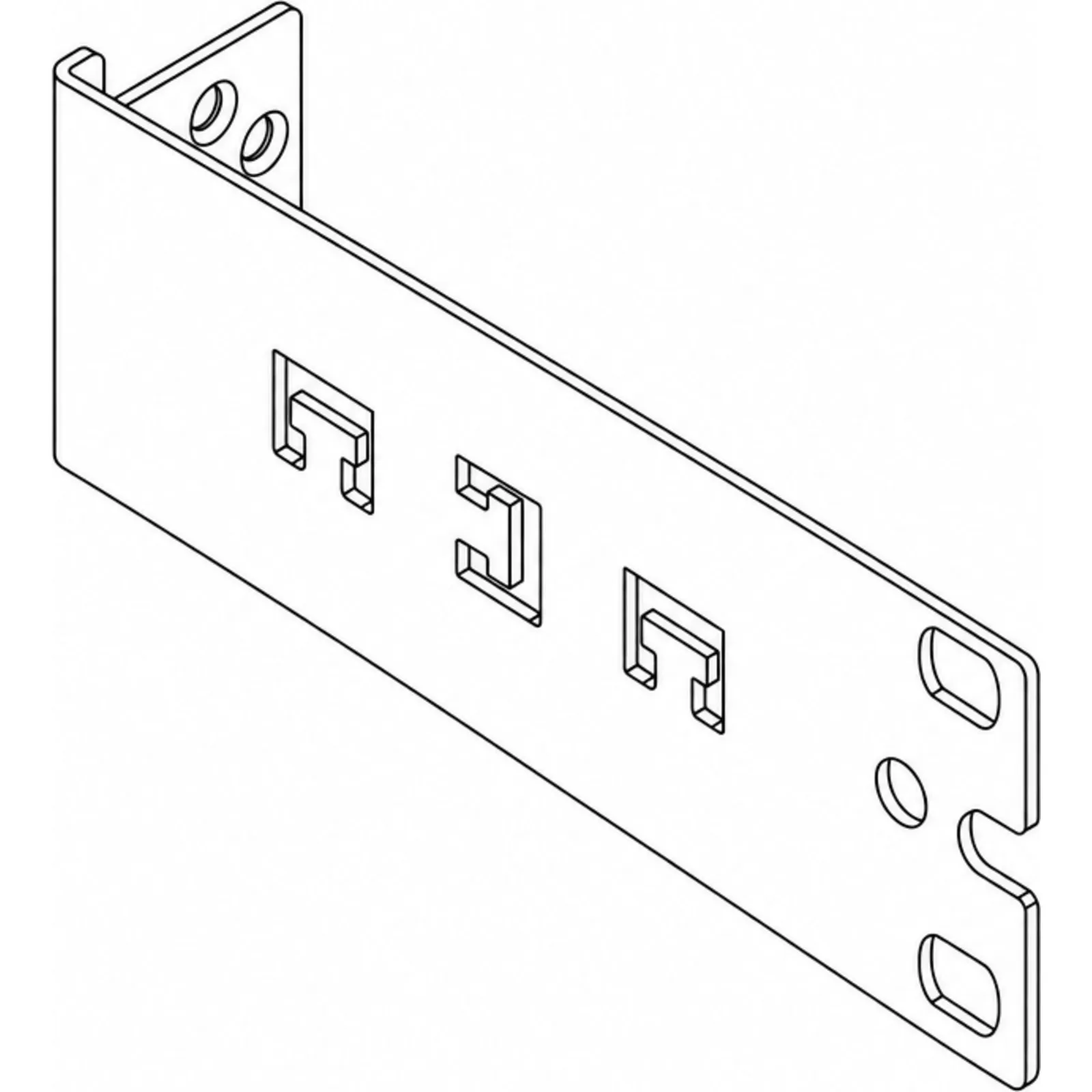 Soporte de Rack 19 Pulgadas para Gateway Guardian / Material Acero / Acabado Negro Gris RAL 9005 / 1U / Paquete de 4 Piezas / Compatibilidad con Guardian Management Gateway