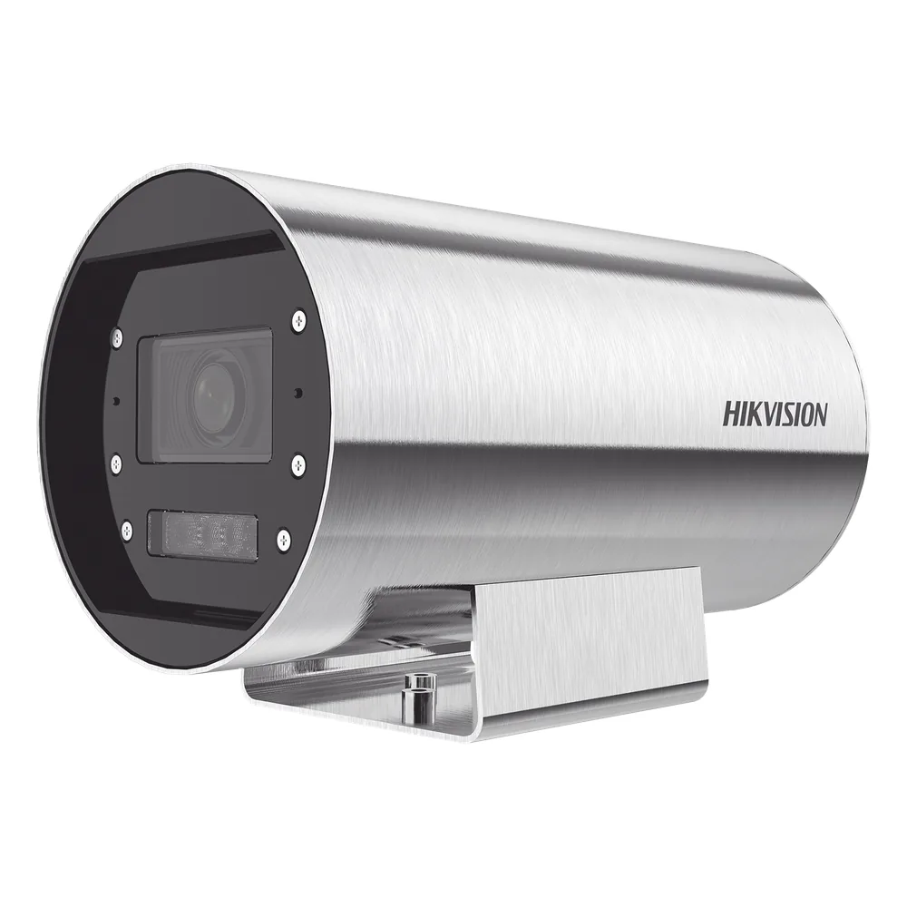 Bala IP 4 Megapixel / Lente Mot. 2.8 a 12 mm / Acero Inoxidable (304) / Altas Temperaturas (150°C) / Refrigeración por Agua / IP68 / Dual Light (30 mts IR + 20 mts Luz Blanca) / WDR 120 dB / ONVIF / PoE+ / Alarmas I/O / ACUSENSE