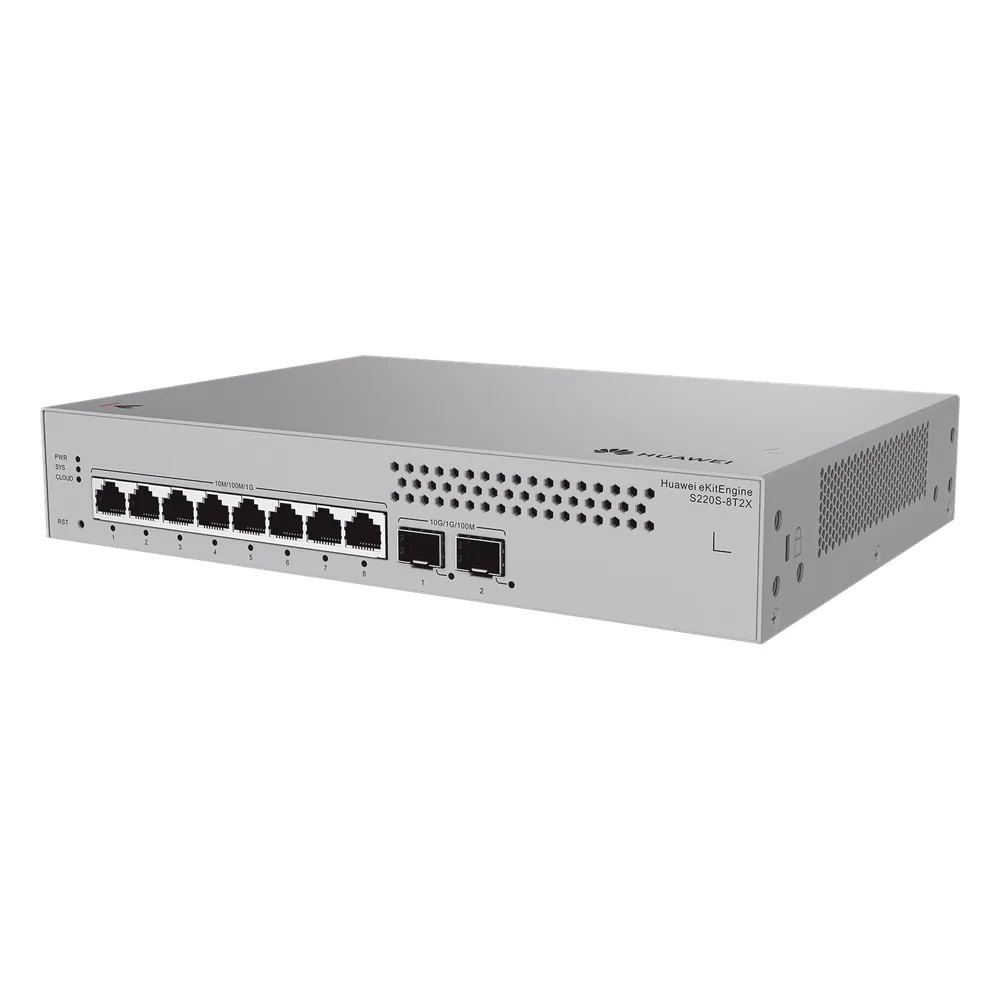 Switch de Acceso Gigabit Administrable Capa 2 / 8 puertos 10/100/1000 Mbps / 2 Puertos 10GE SFP Uplink / ERPS / IMGP Snooping / DHCP Snooping / Administración Nube Gratis