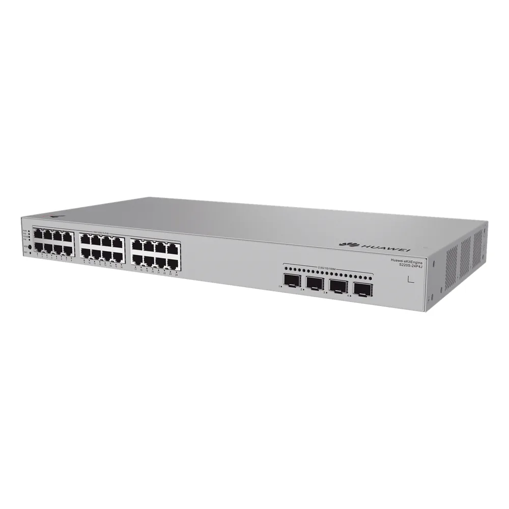 Switch de Acceso Gigabit Administrable PoE Capa 2 / 24 puertos 10/100/1000 Mbps (PoE) / 4 Puertos 2.5GE SFP Uplink / ERPS / IMGP Snooping / DHCP Snooping / PoE Perpetuo / 400 W / Administración Nube Gratis