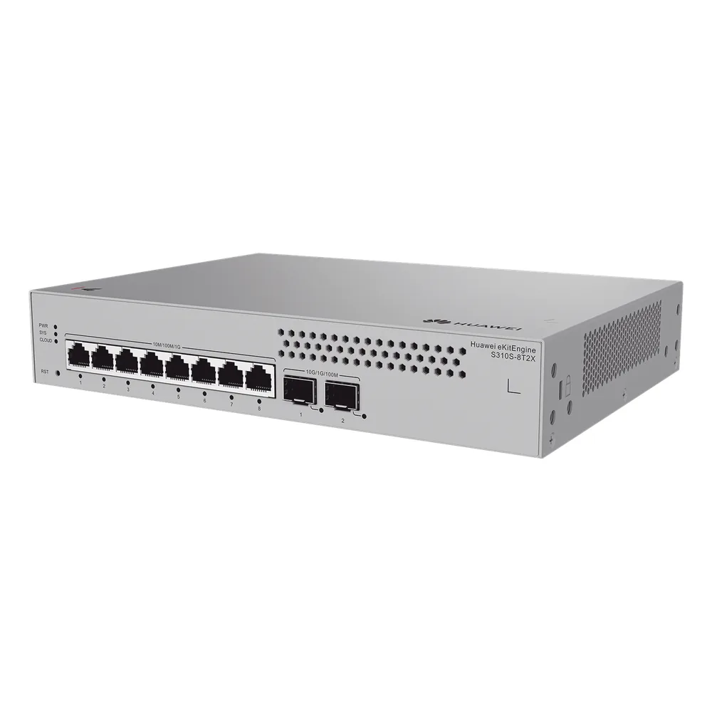 Switch de Acceso Gigabit Administrable Capa 2+ / 8 puertos 10/100/1000 Mbps / 2 Puertos 10GE SFP Uplink / ERPS / Rutas Estáticas / Administración Nube Gratis