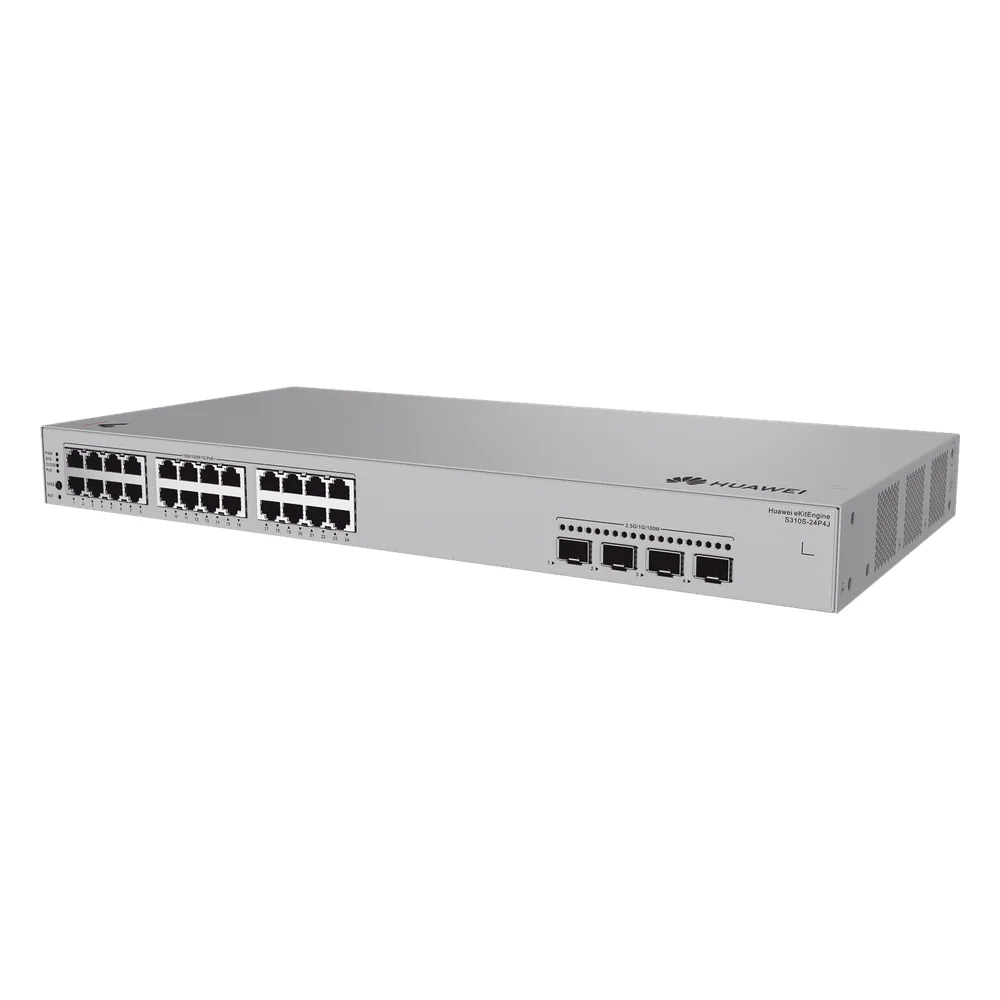 Switch de Acceso Gigabit Administrable PoE Capa 2+ / 24 puertos 10/100/1000 Mbps (PoE) / 4 Puertos 2.5GE SFP Uplink / ERPS / Rutas Estáticas / PoE Perpetuo / 400 W / Administración Nube Gratis